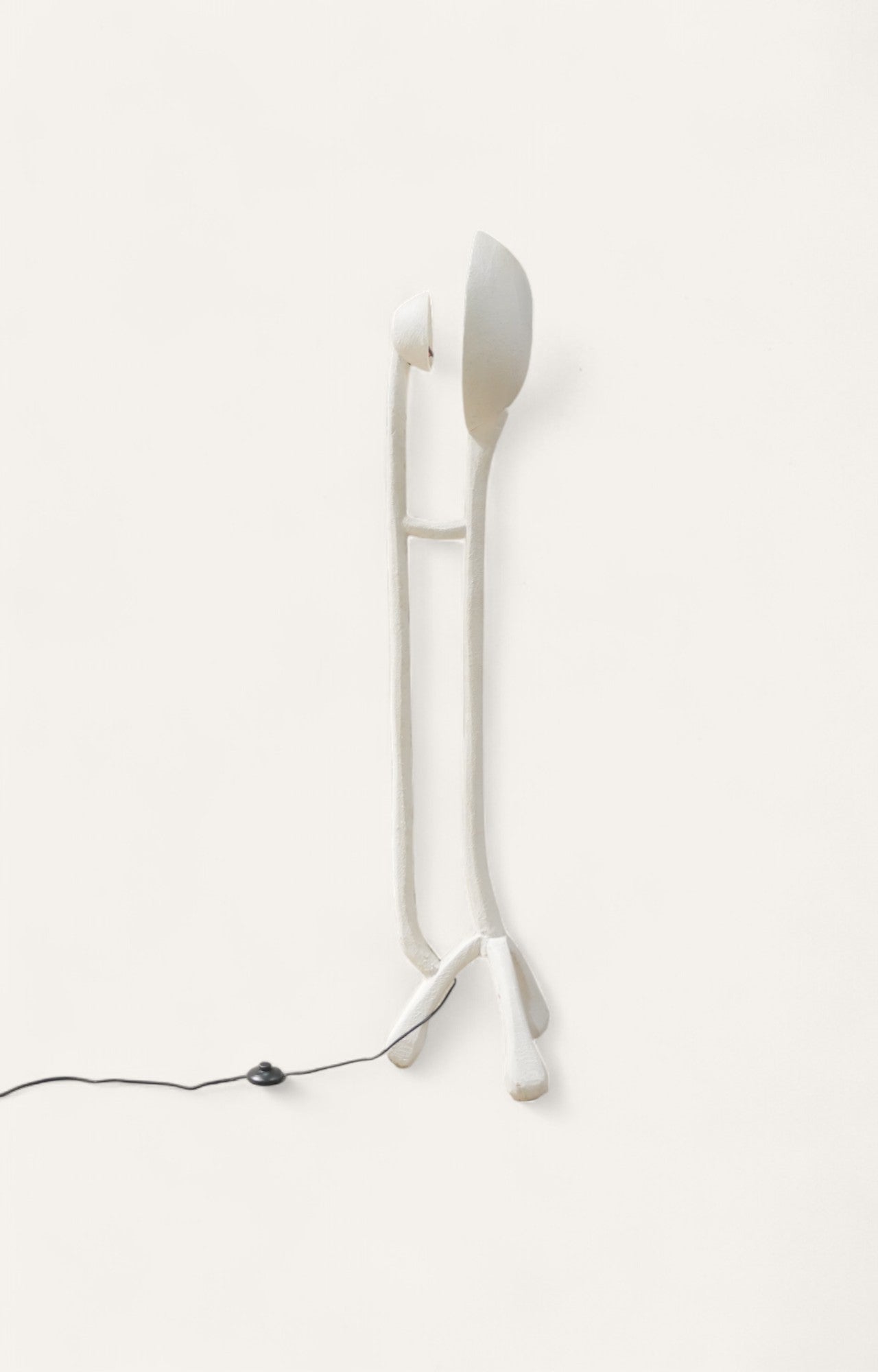 White Organic Mushroom Floor Lamp