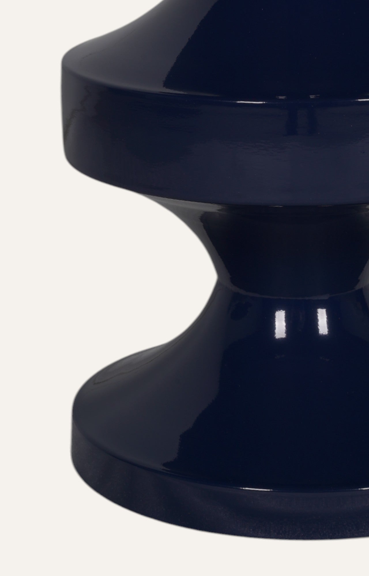 Three-Tiered Teal Hourglass Metal Table