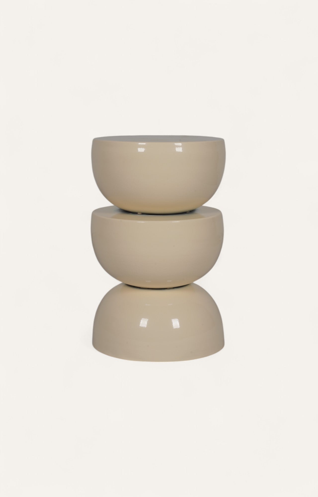 Supple Grace: Sculptural Tiered Side Table