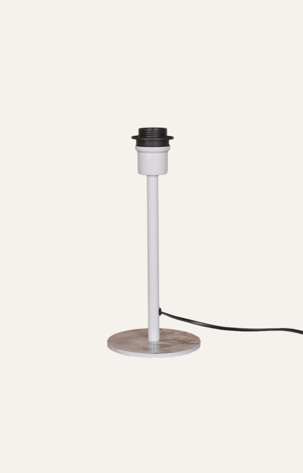 Graceful Marble Finish Metal Table Lamp