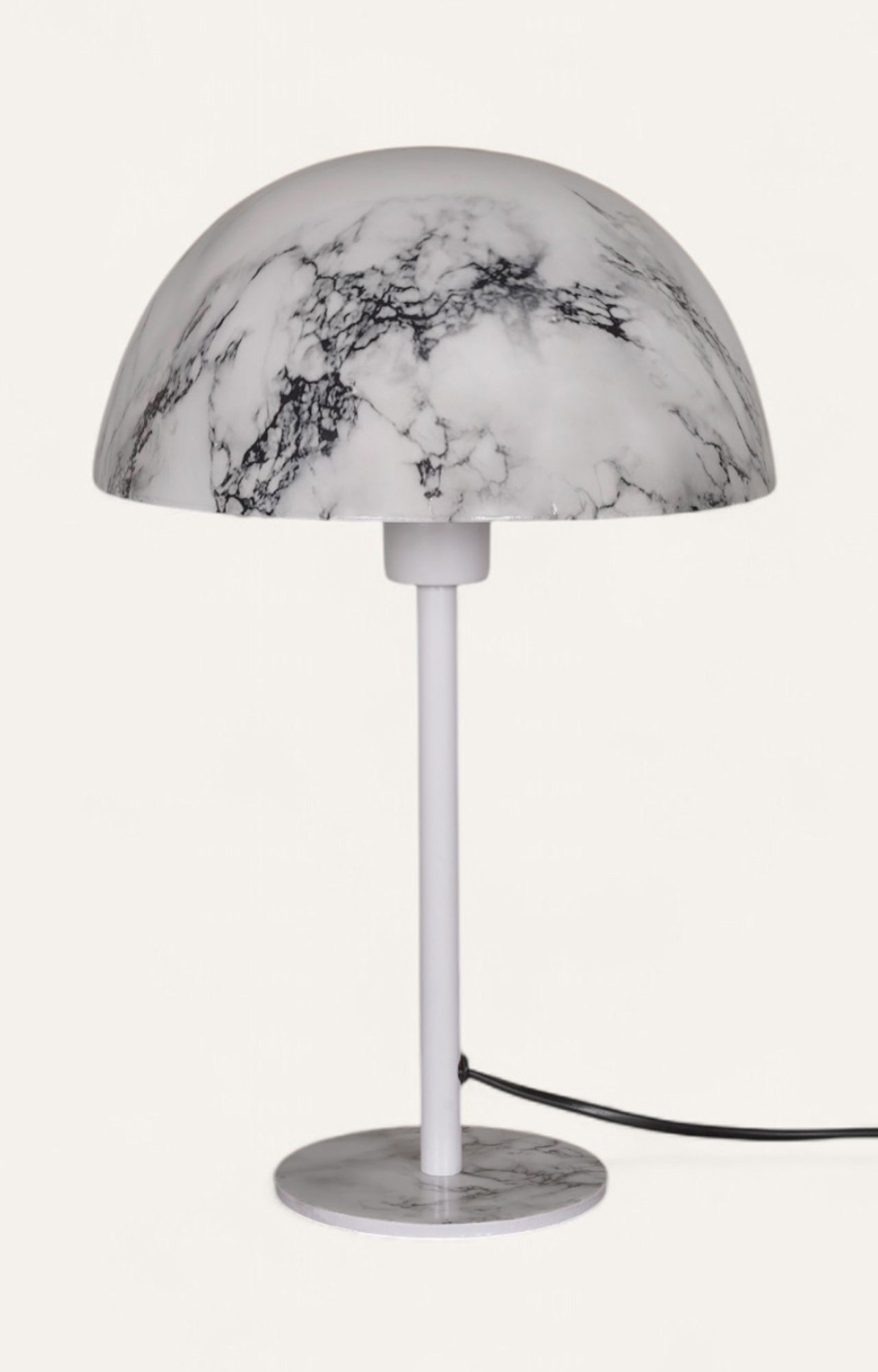 Graceful Marble Finish Metal Table Lamp