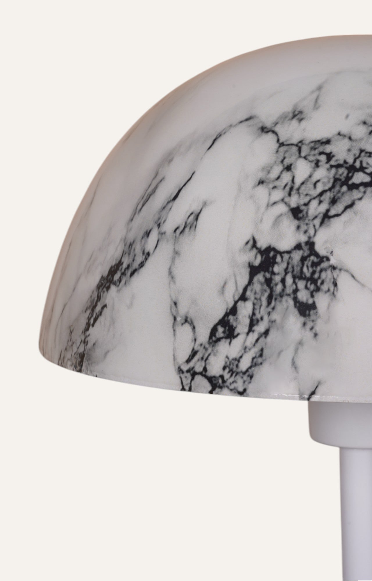 Graceful Marble Finish Metal Table Lamp