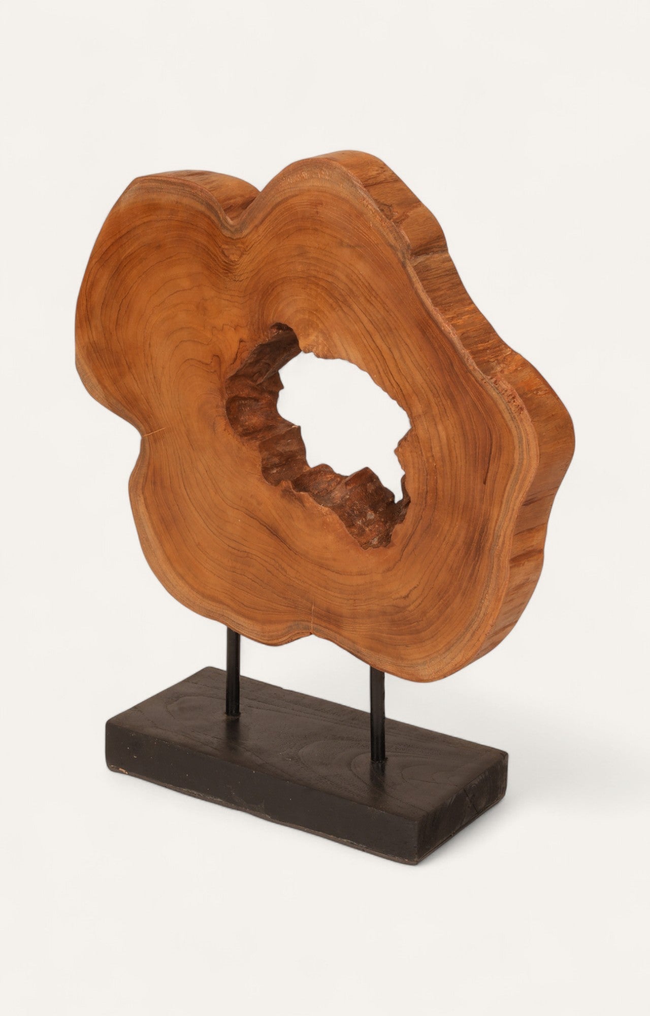 Natural Wood Slice Sculpture