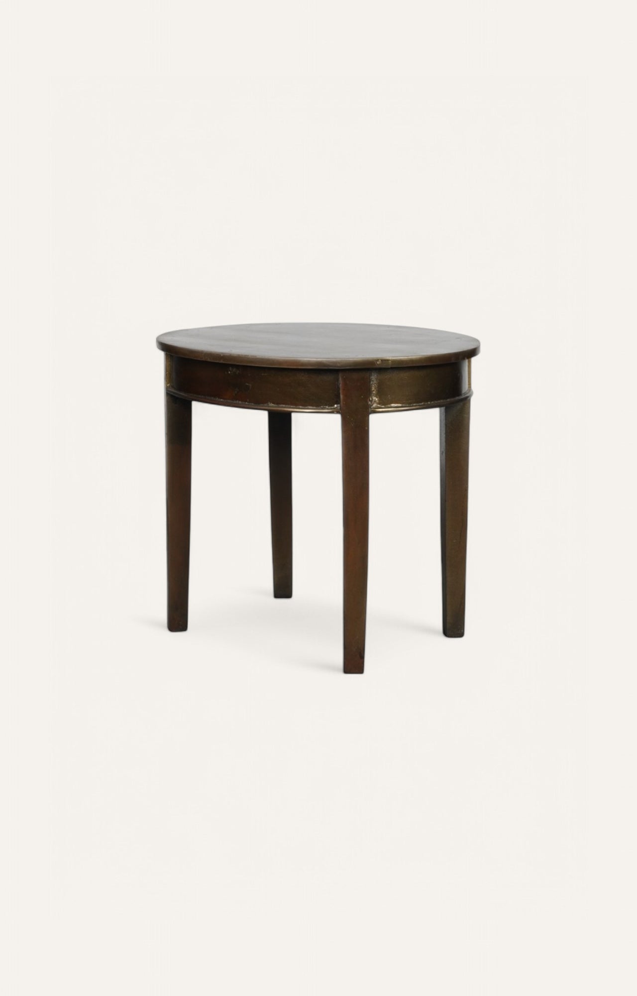 Round Wood Side Table