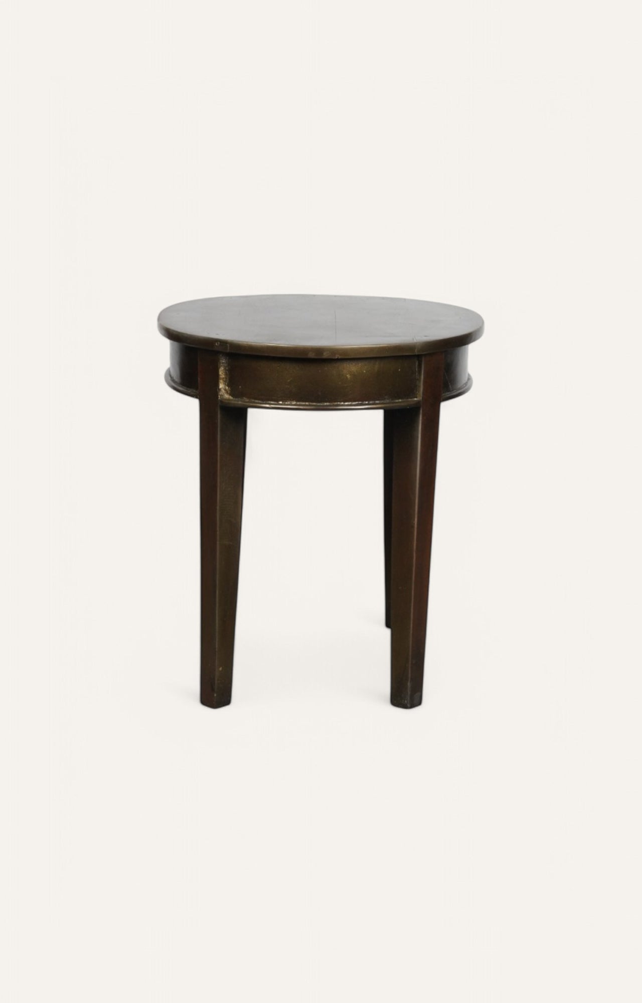 Round Wood Side Table