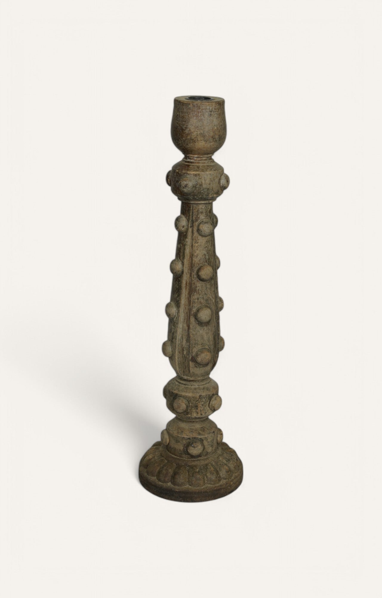 Moonlit Wooden Vintage Candle Stand