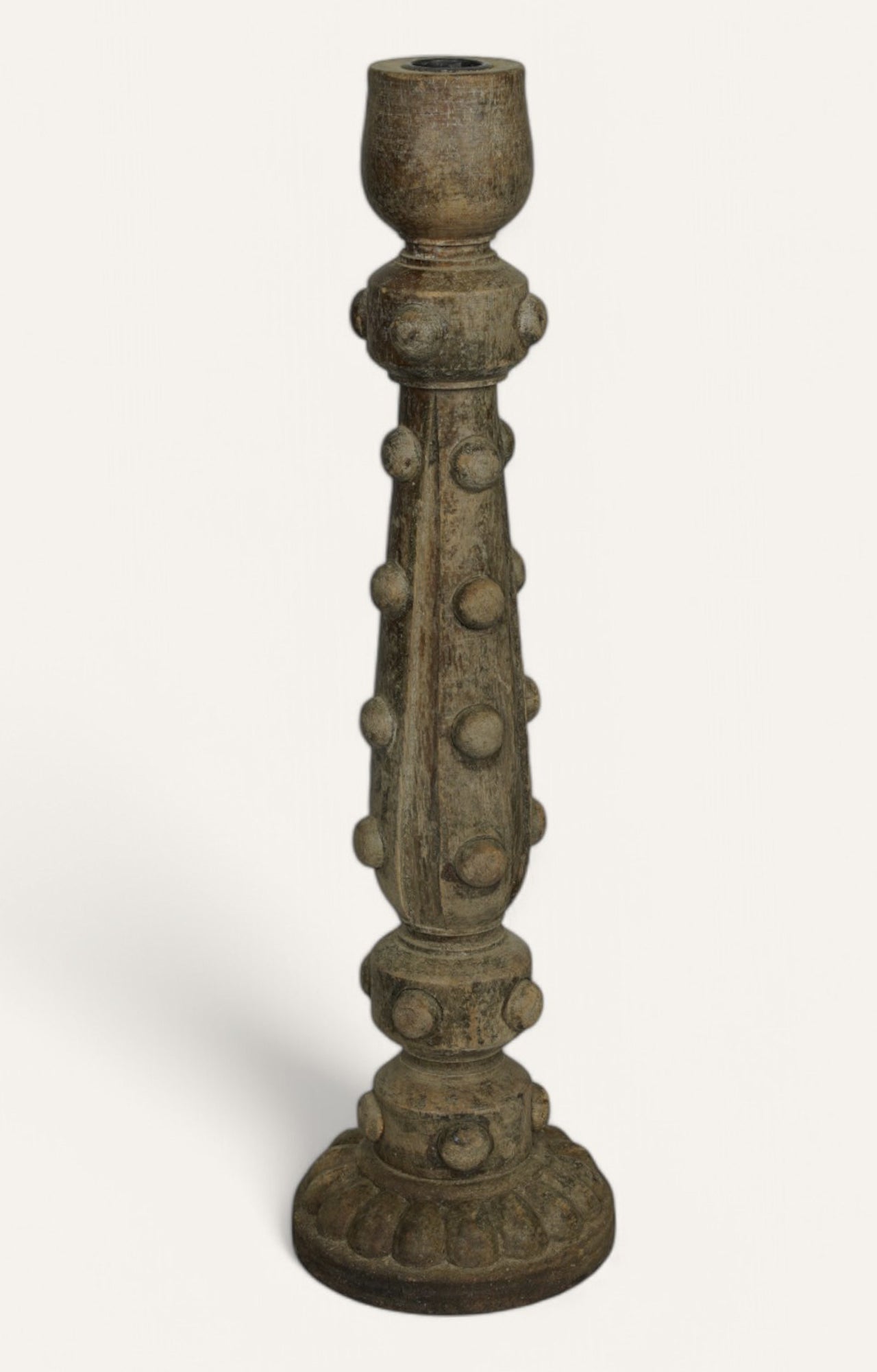 Moonlit Wooden Vintage Candle Stand