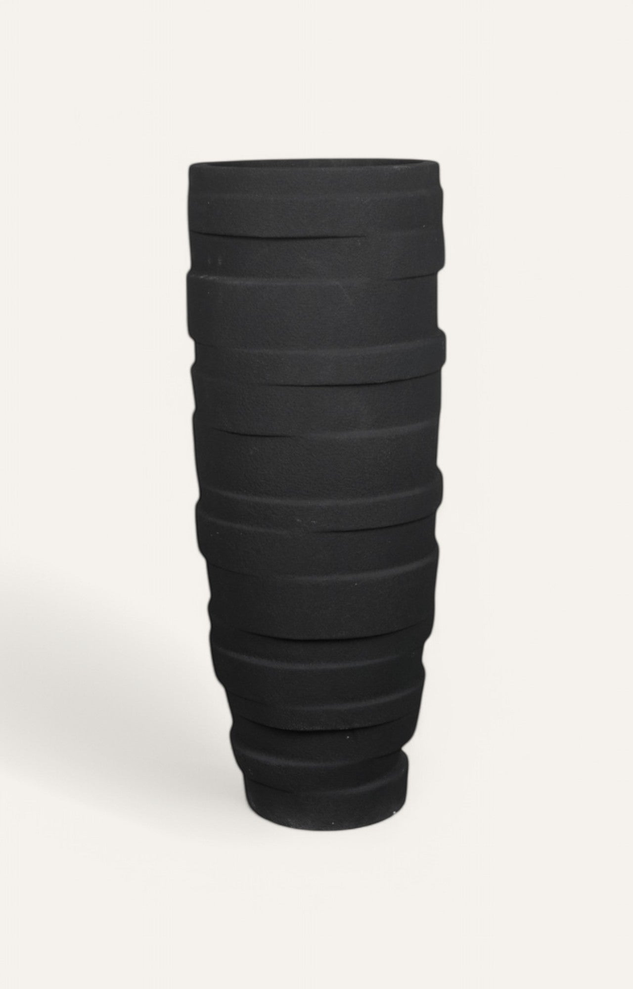 Layered Black Planter - Big