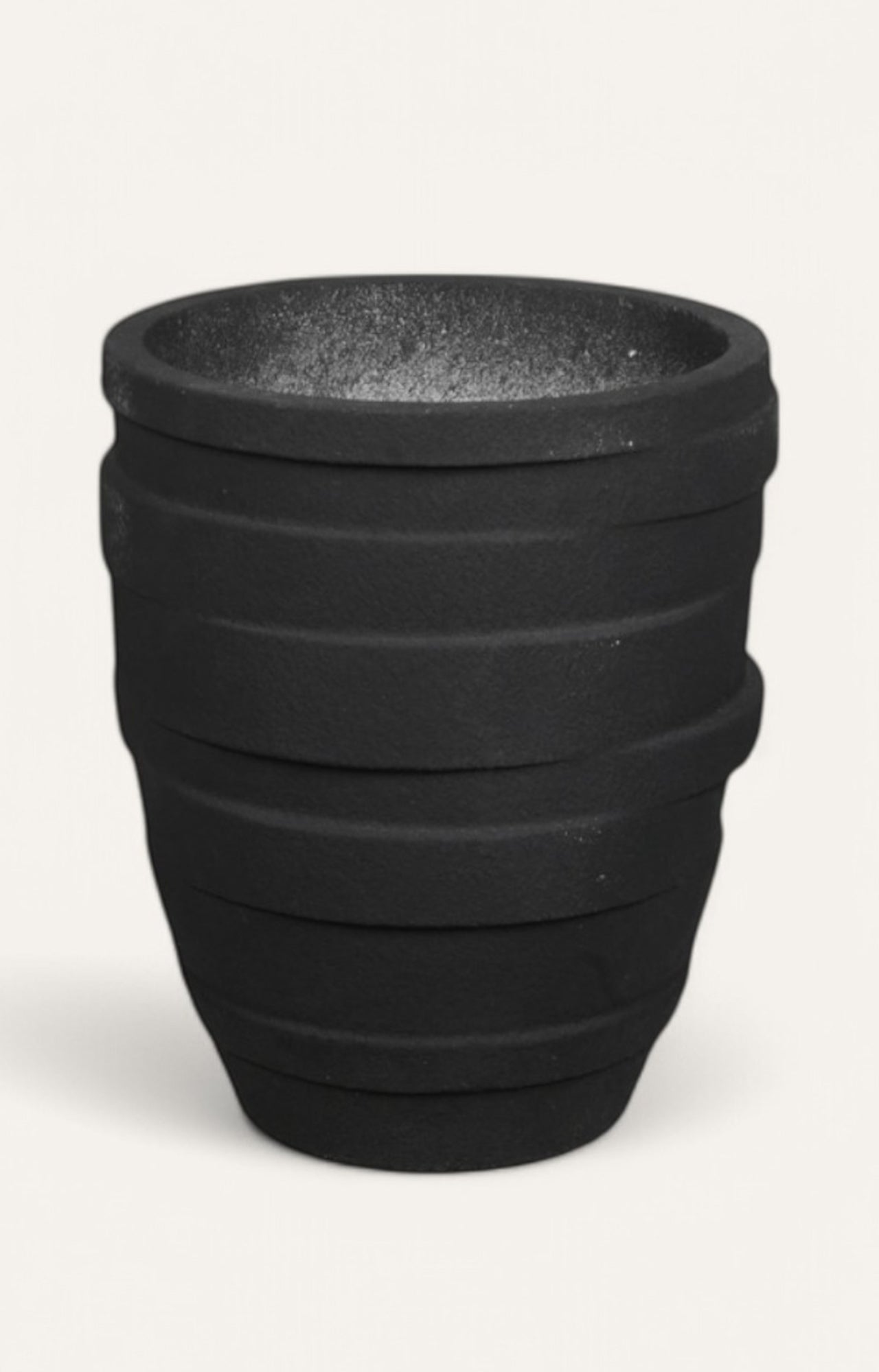 Layered Black Planter - Small