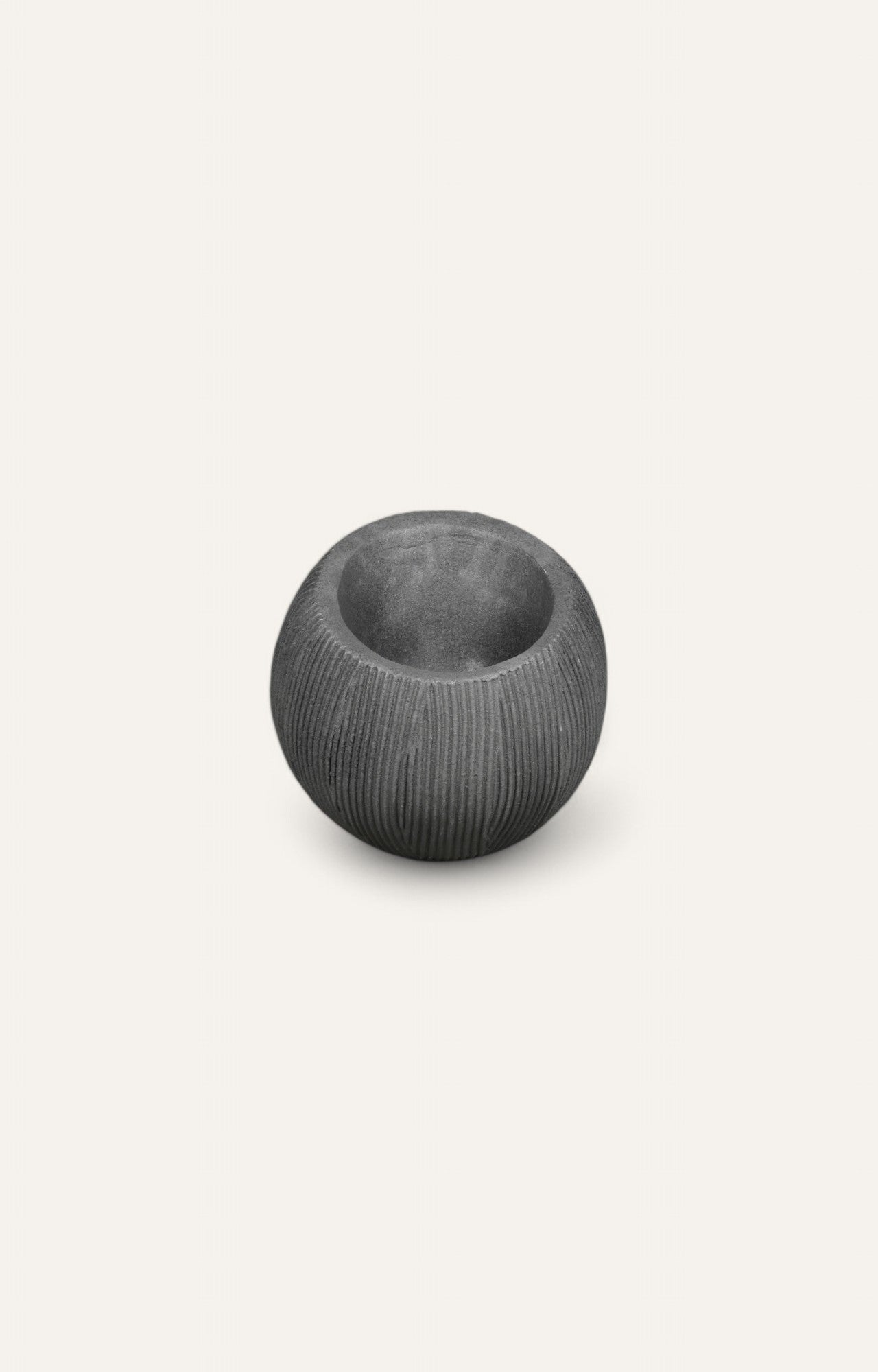 Ribbed Sphere Planter Small