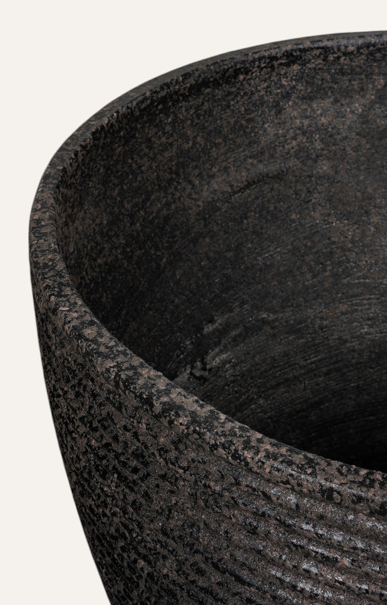 Matte Charcoal Planter – Big