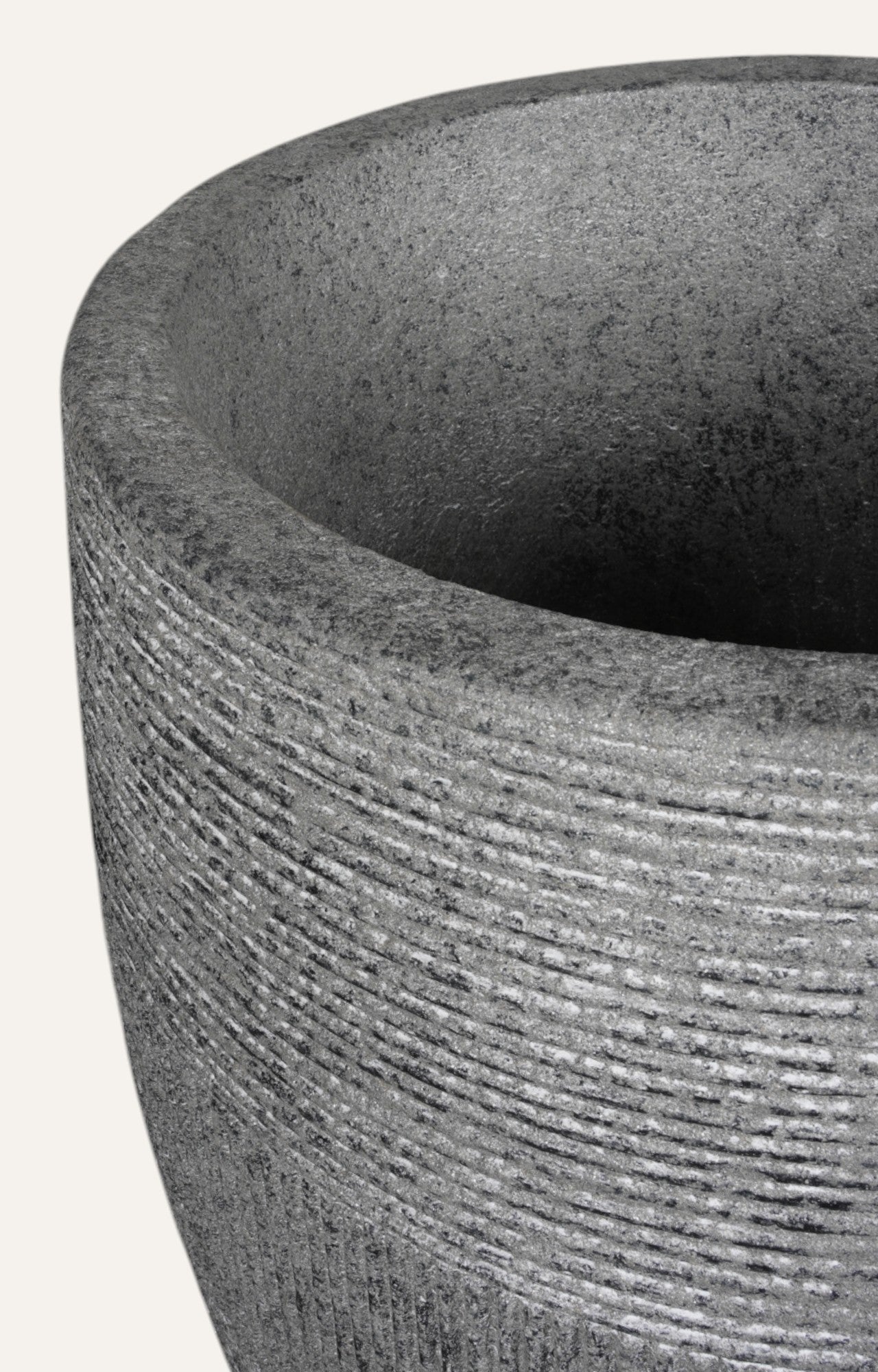 Sanded Texture Round Planter – Big