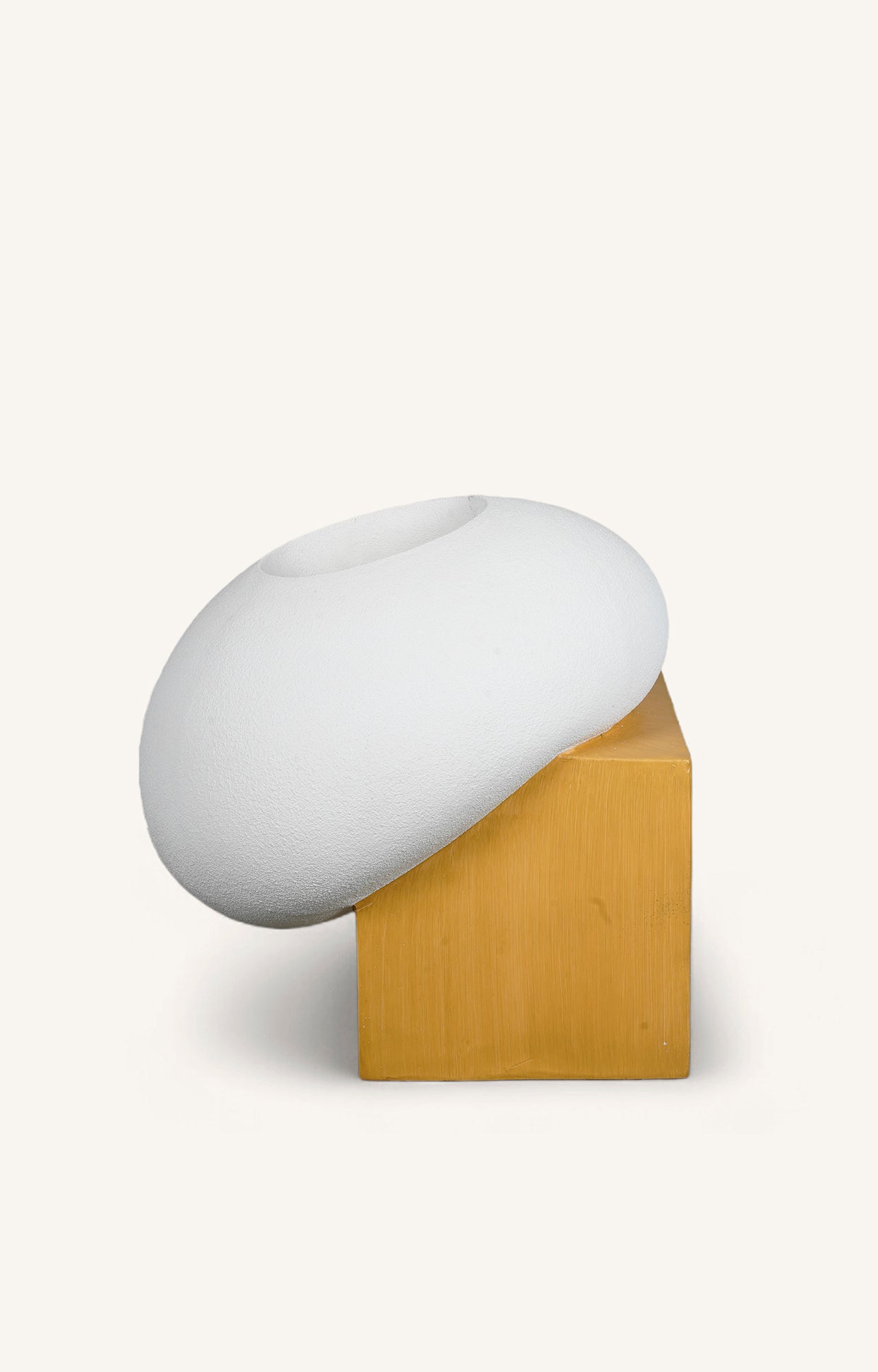 Abstract Egg Shaped Resin Planter