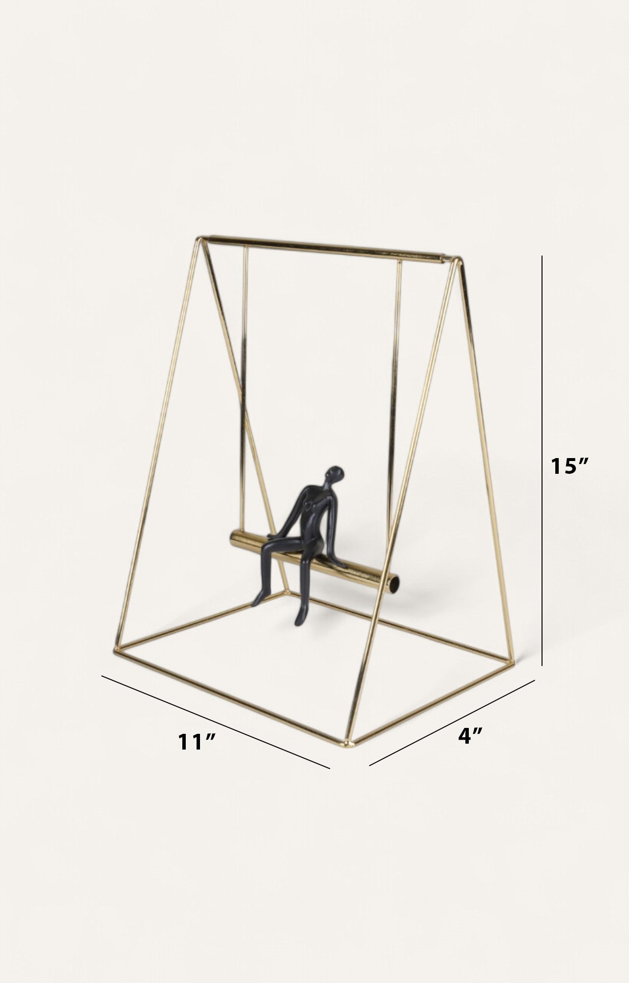 The Golden Swing Modern Décor – Set of 2