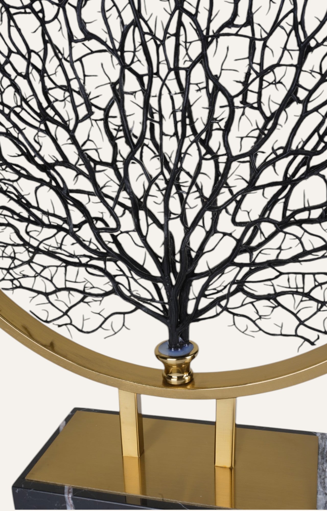 Golden Tree Home Décor Sculpture Pair