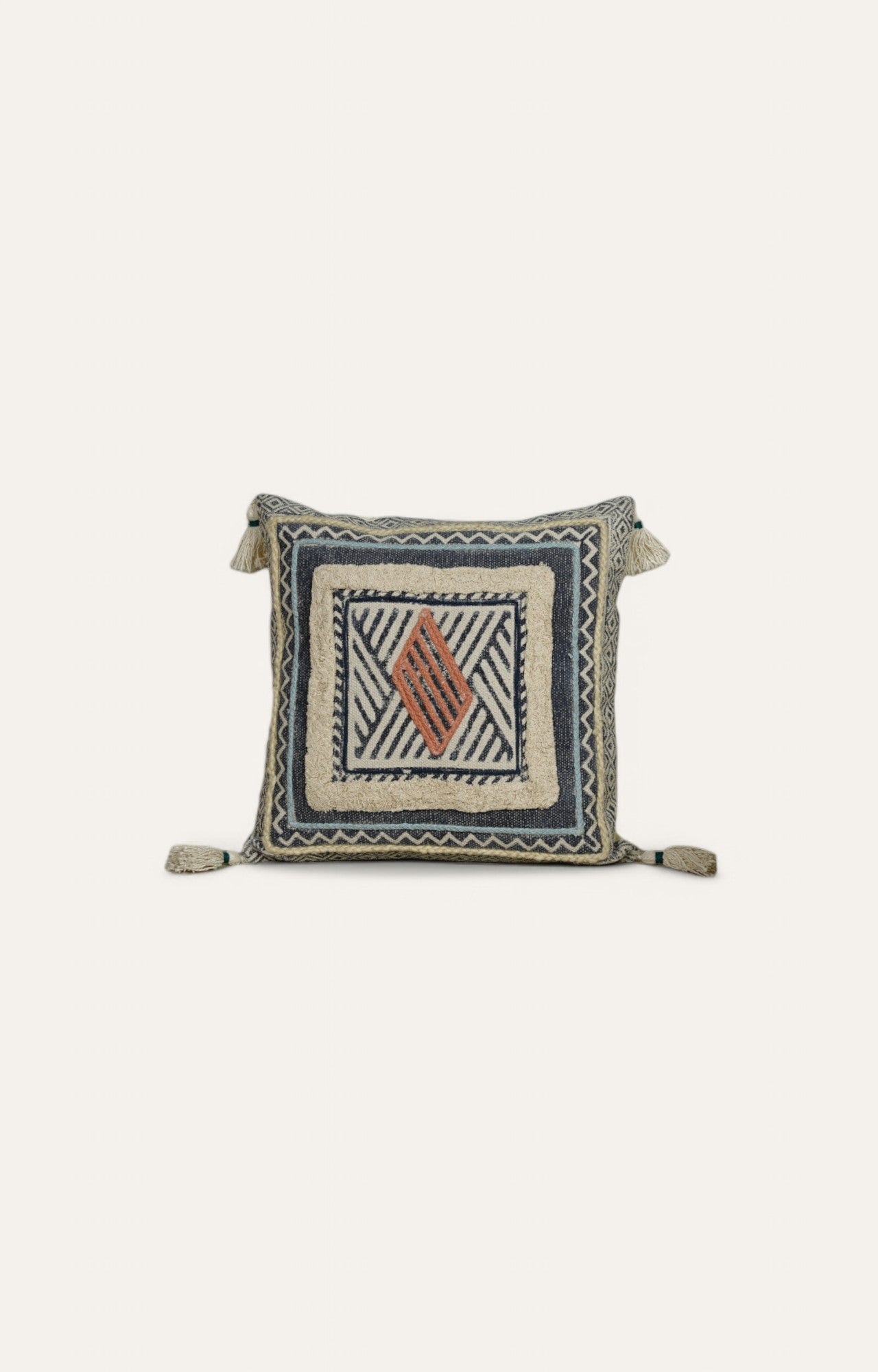 Textured Geometric Cushion