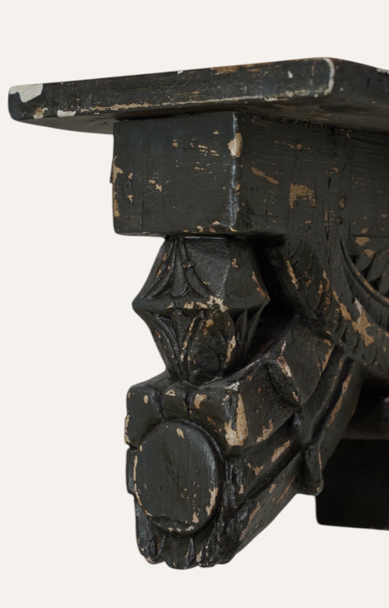 Vintage Wooden Corbels Floral Carved Wall Bracket