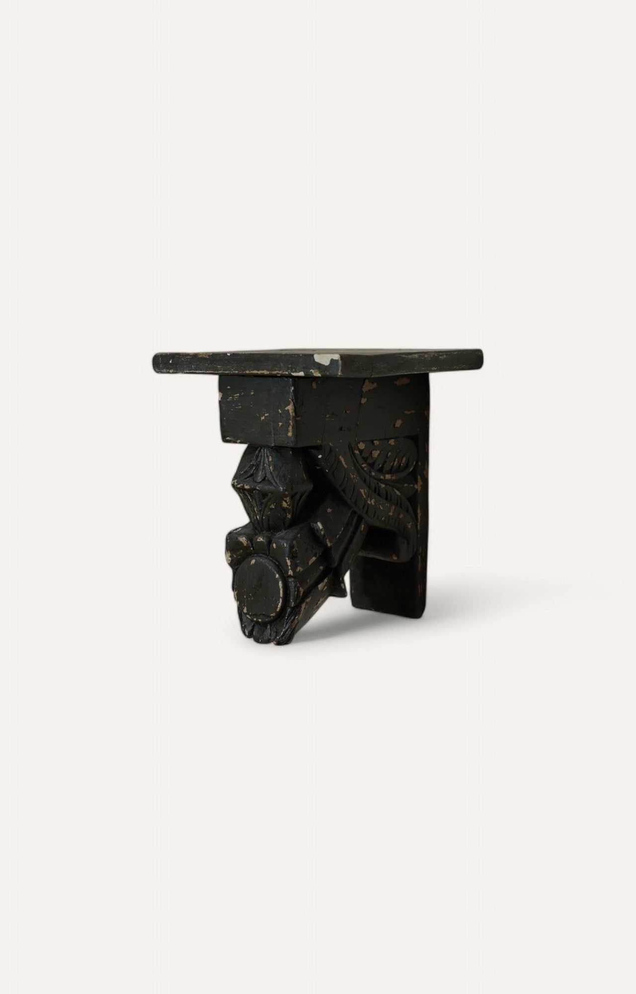 Vintage Wooden Corbels Floral Carved Wall Bracket