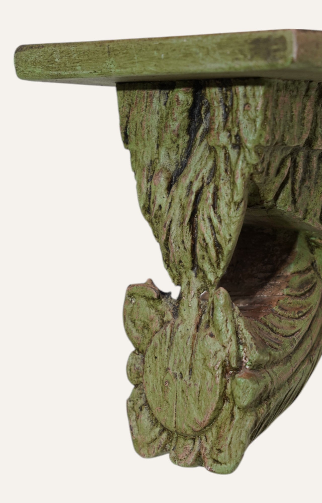 Vintage Wooden Shelf Corbel Floral Wall Brackets