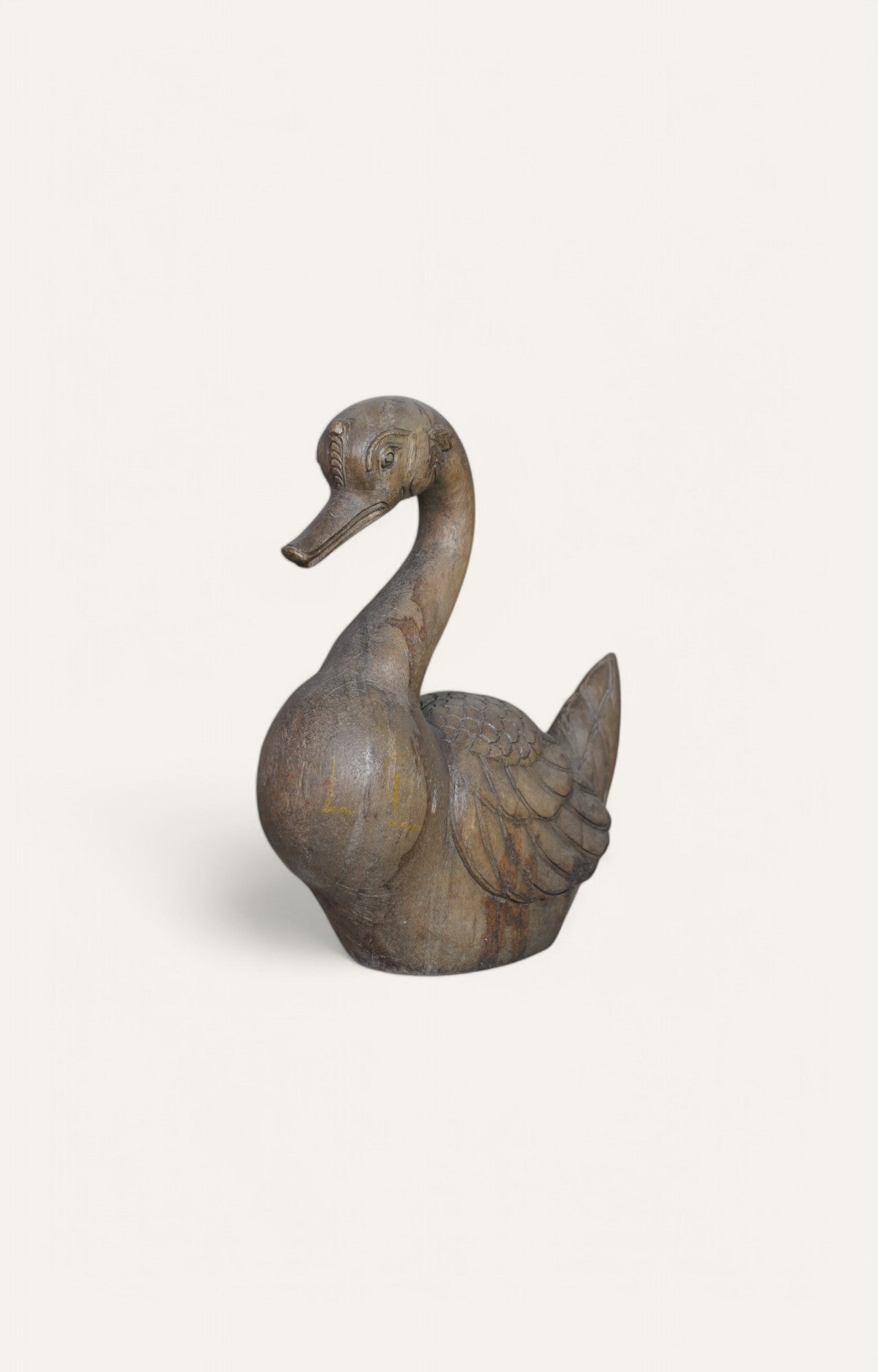 Carved Wooden duck statue