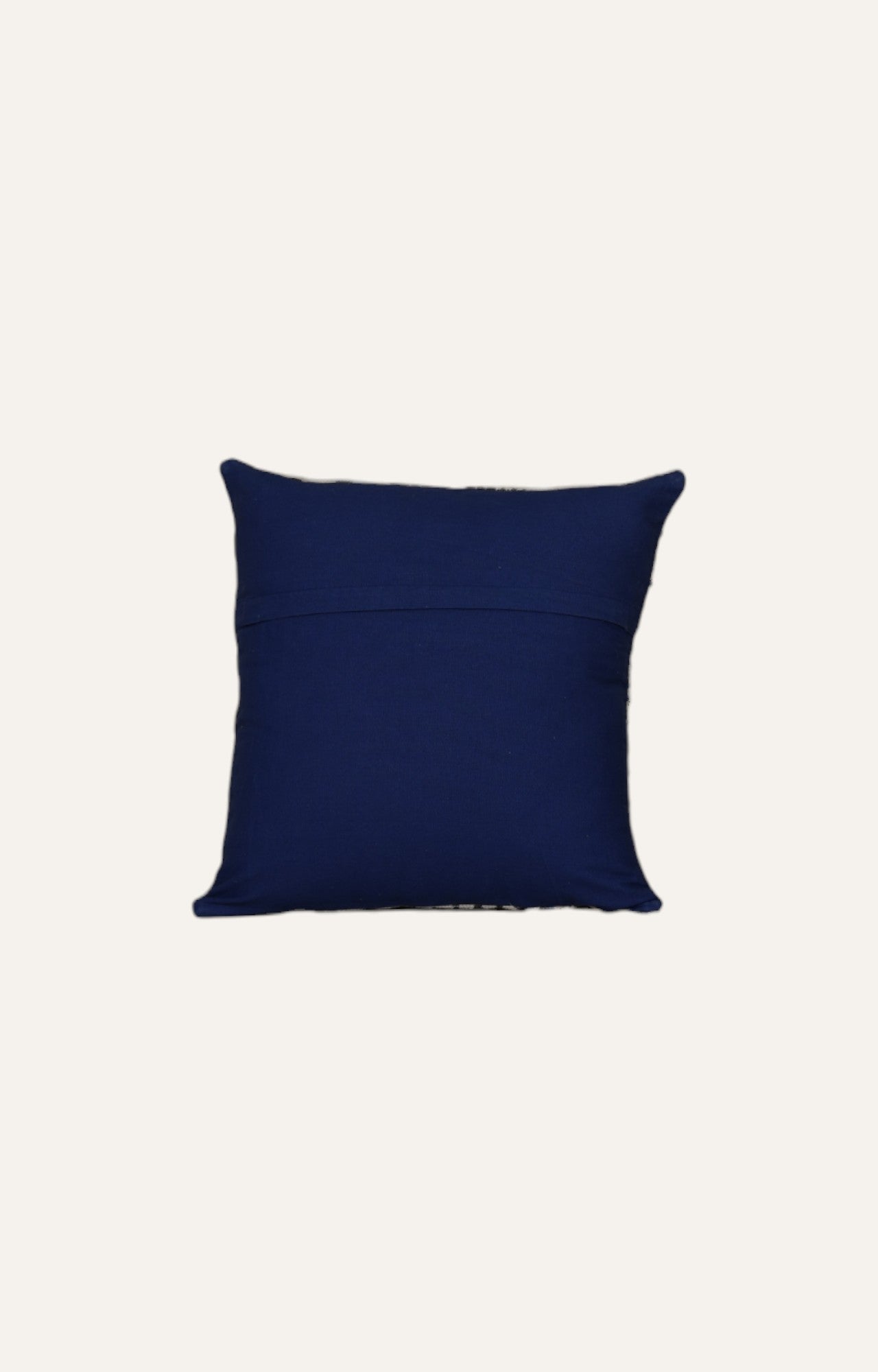 Black and White Geometric Patterned Printed Cushion