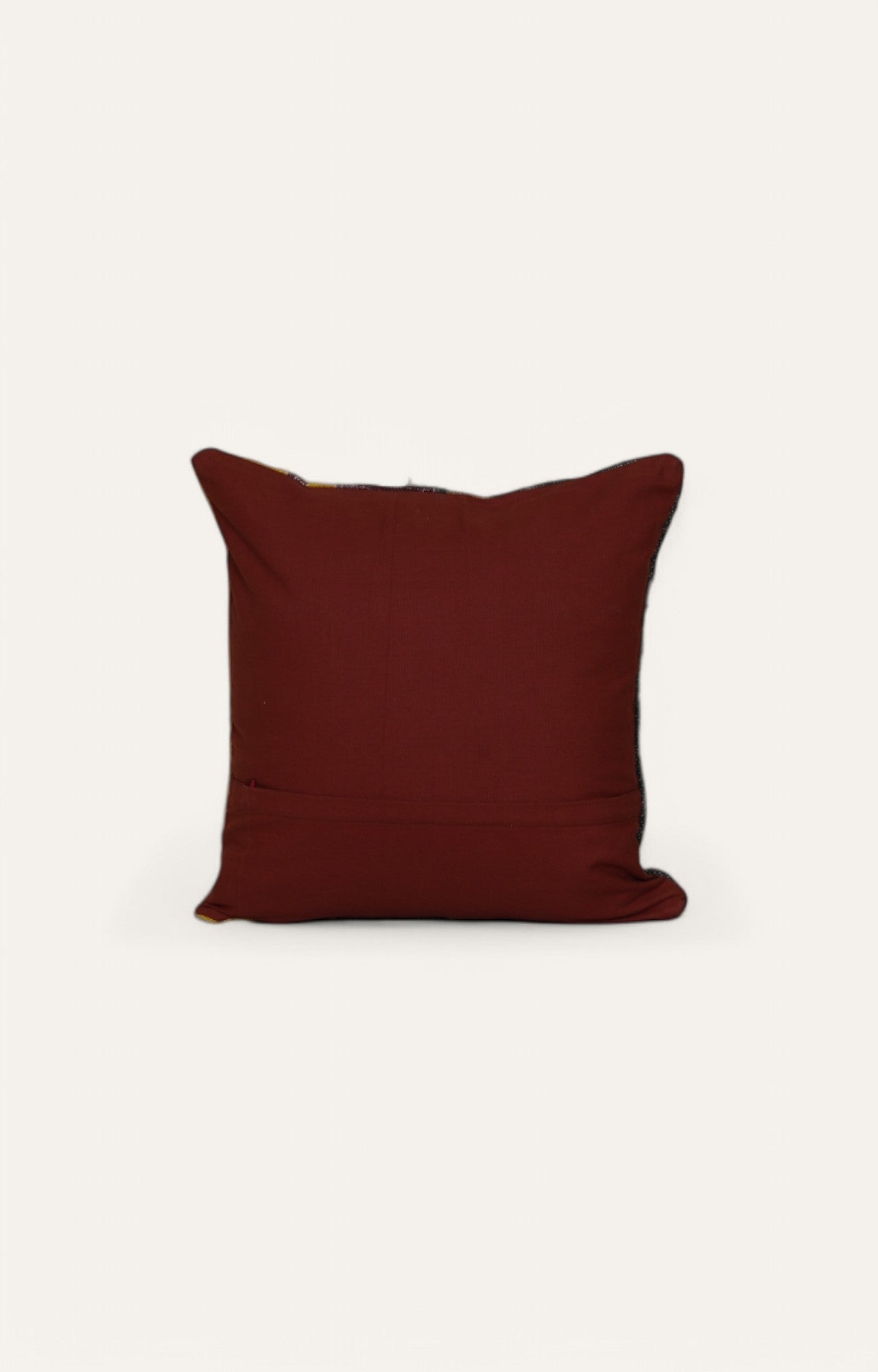 Multicolored Striped Printed Cushion