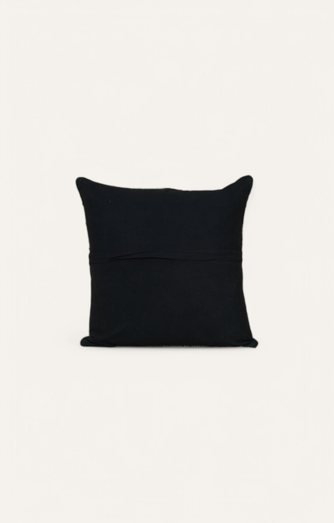 Intricate Patterned Black and White Cushion