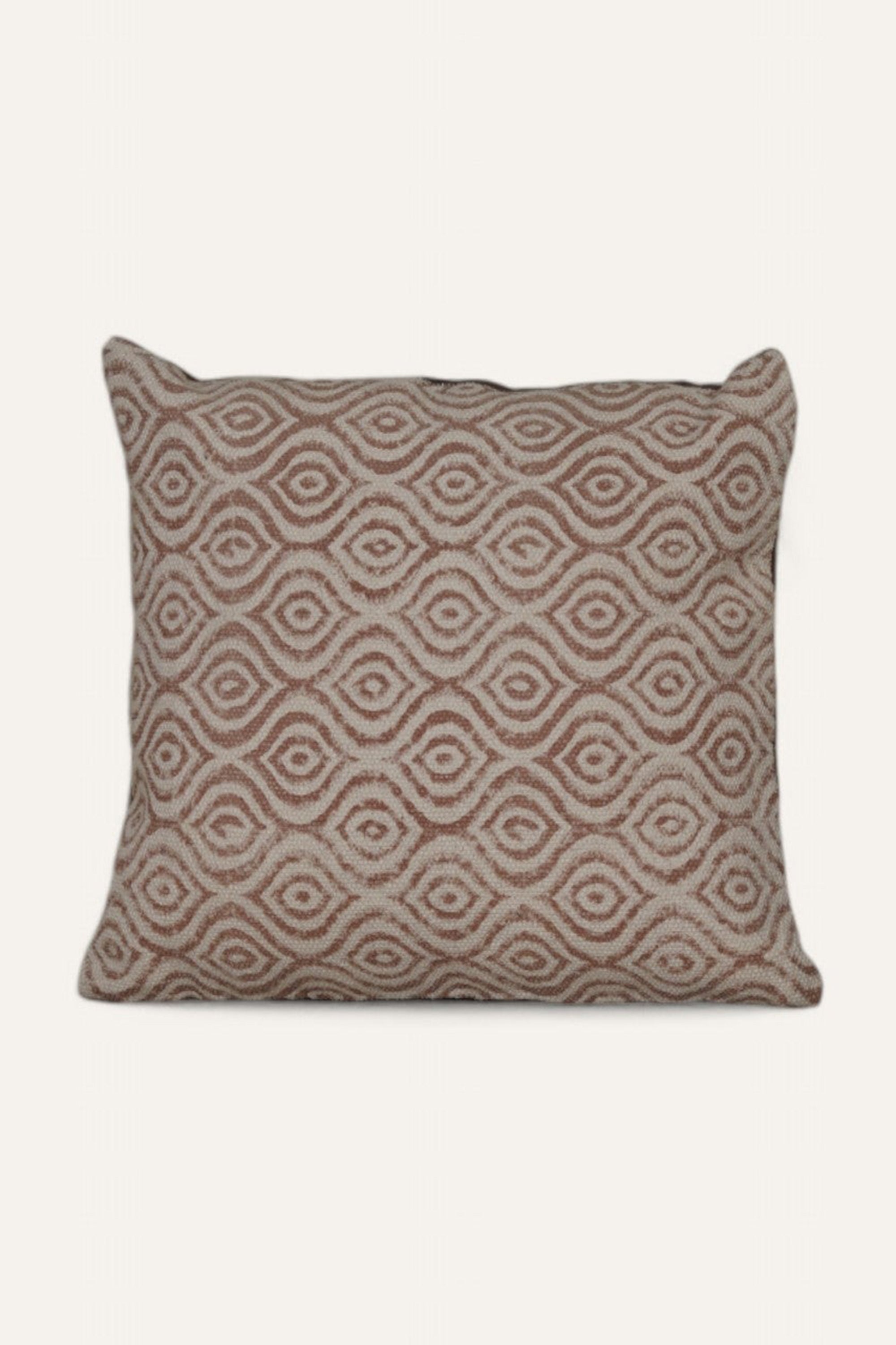 Geometric Block-Printed Cushion Cover