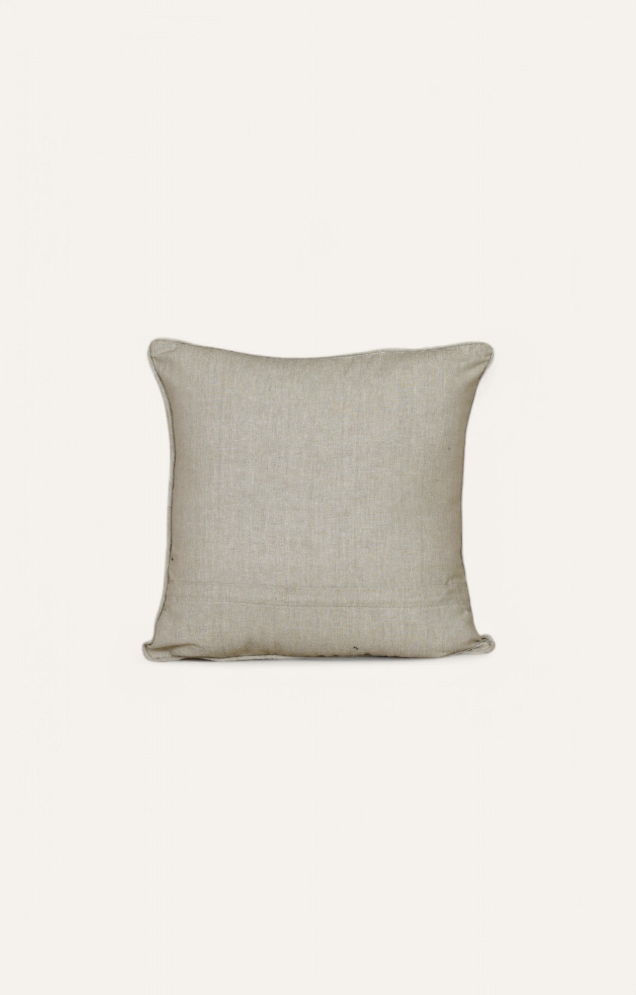 Monochromatic Beige Printed Cushion
