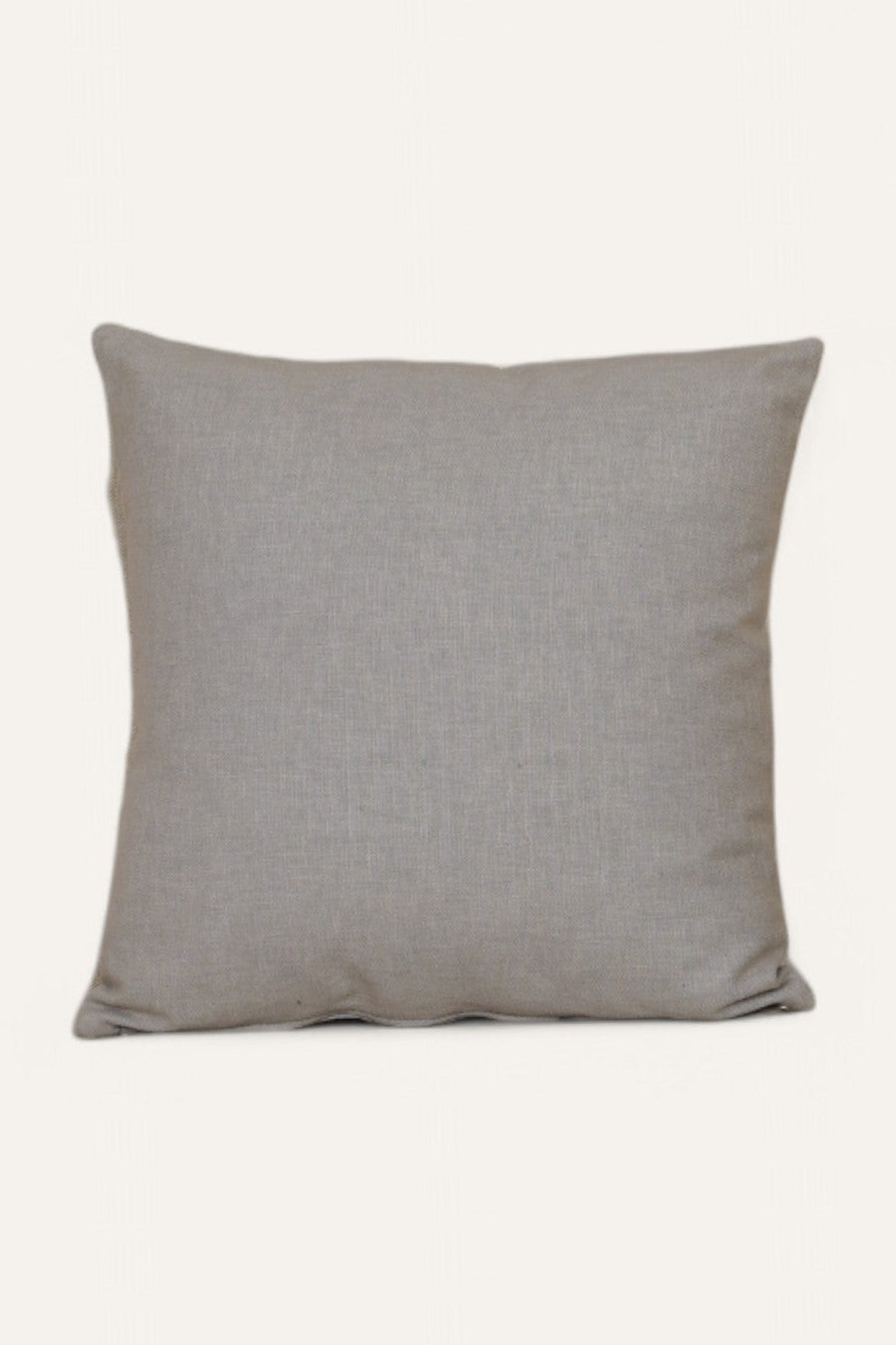 Monochromatic Grey Printed Cushion