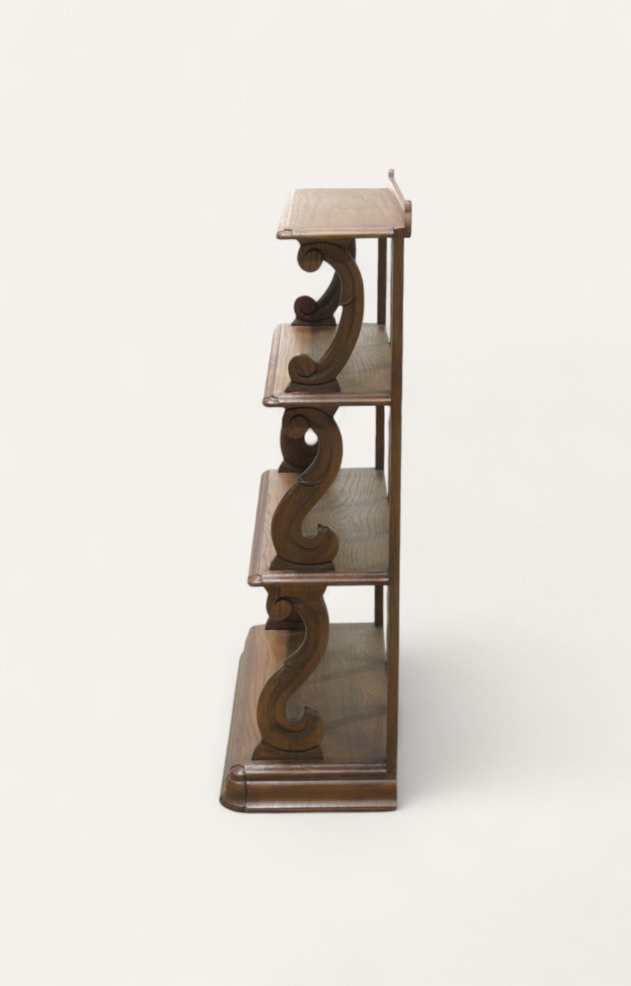 Colonial Scrollwork Acacia Wood Shelf