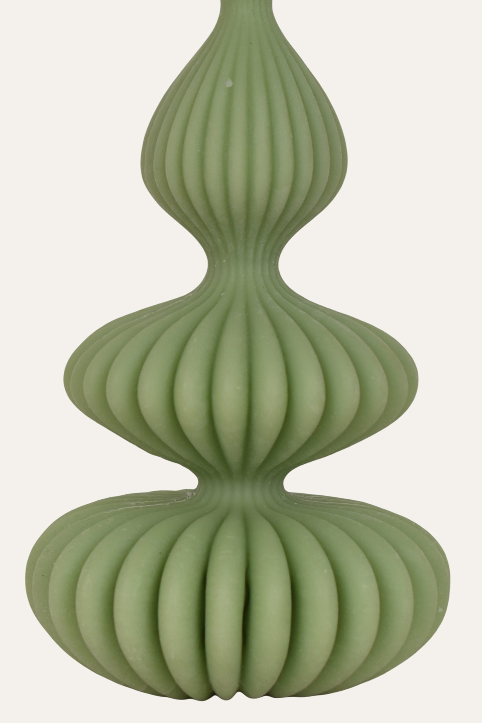 Sage Green Sculptural Decorative Candle