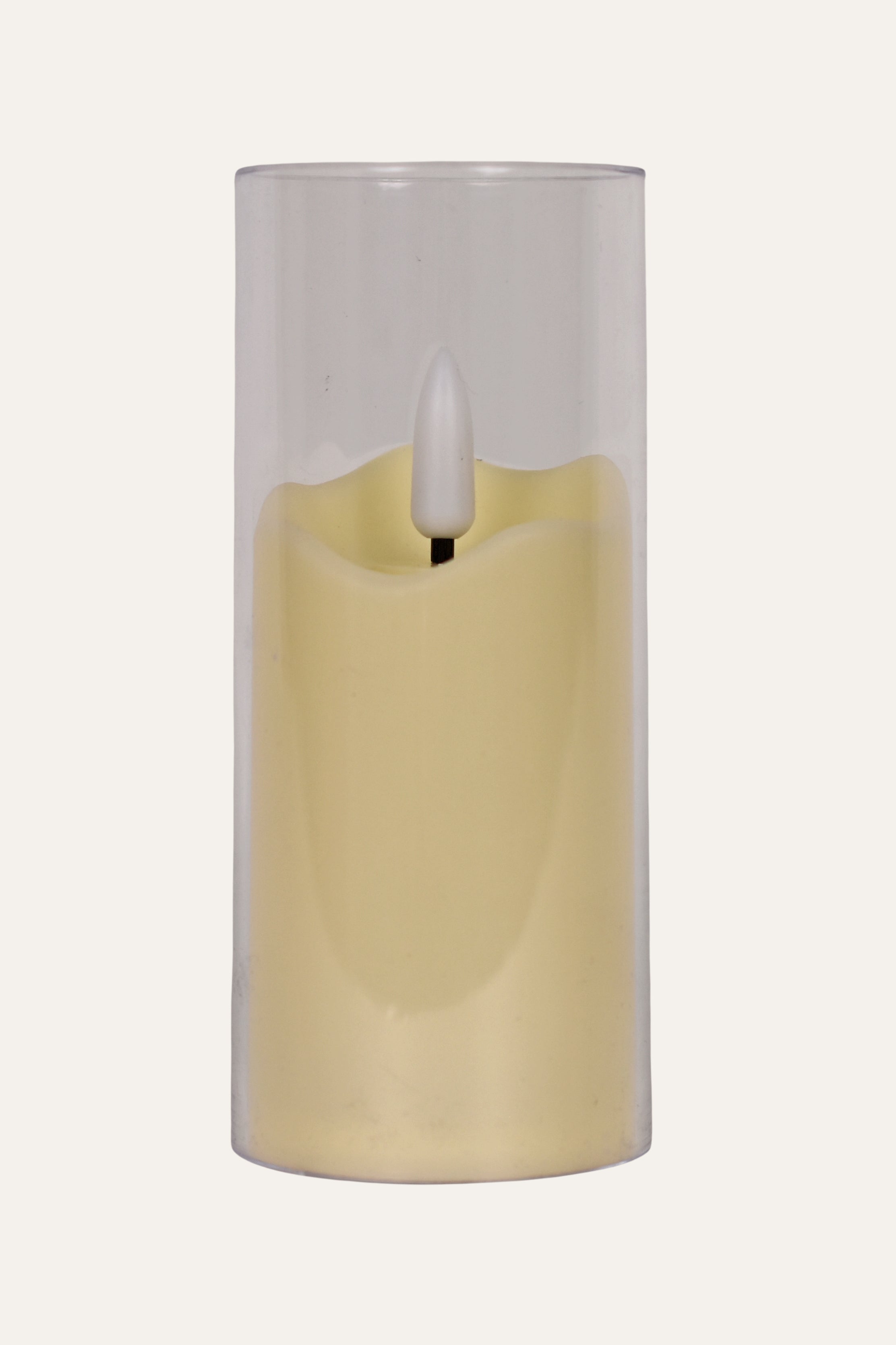 Warm White Electric Pillar Candle