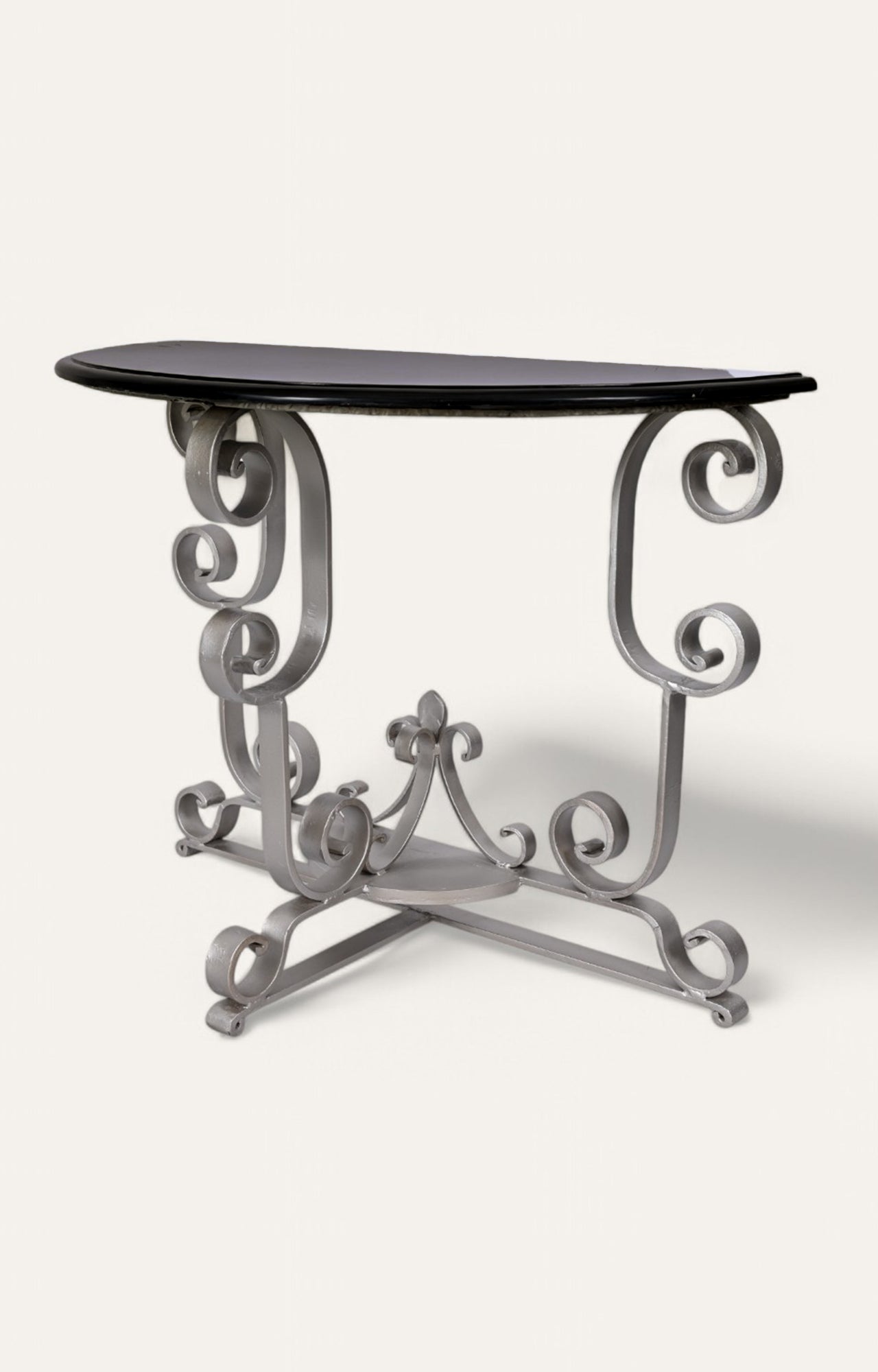 Half Moon Marble Console