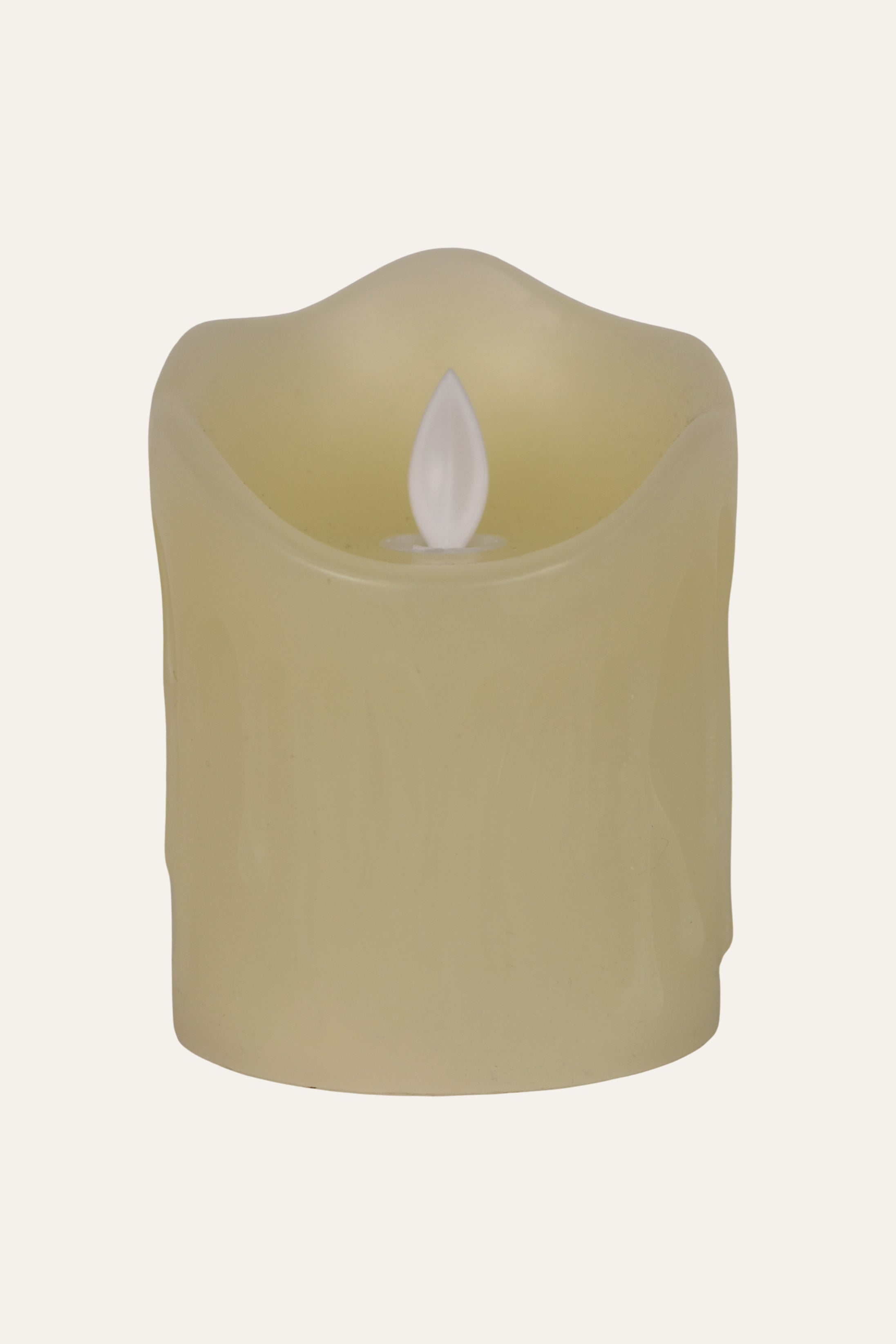 Ivory Glow Electric Pillar Candle