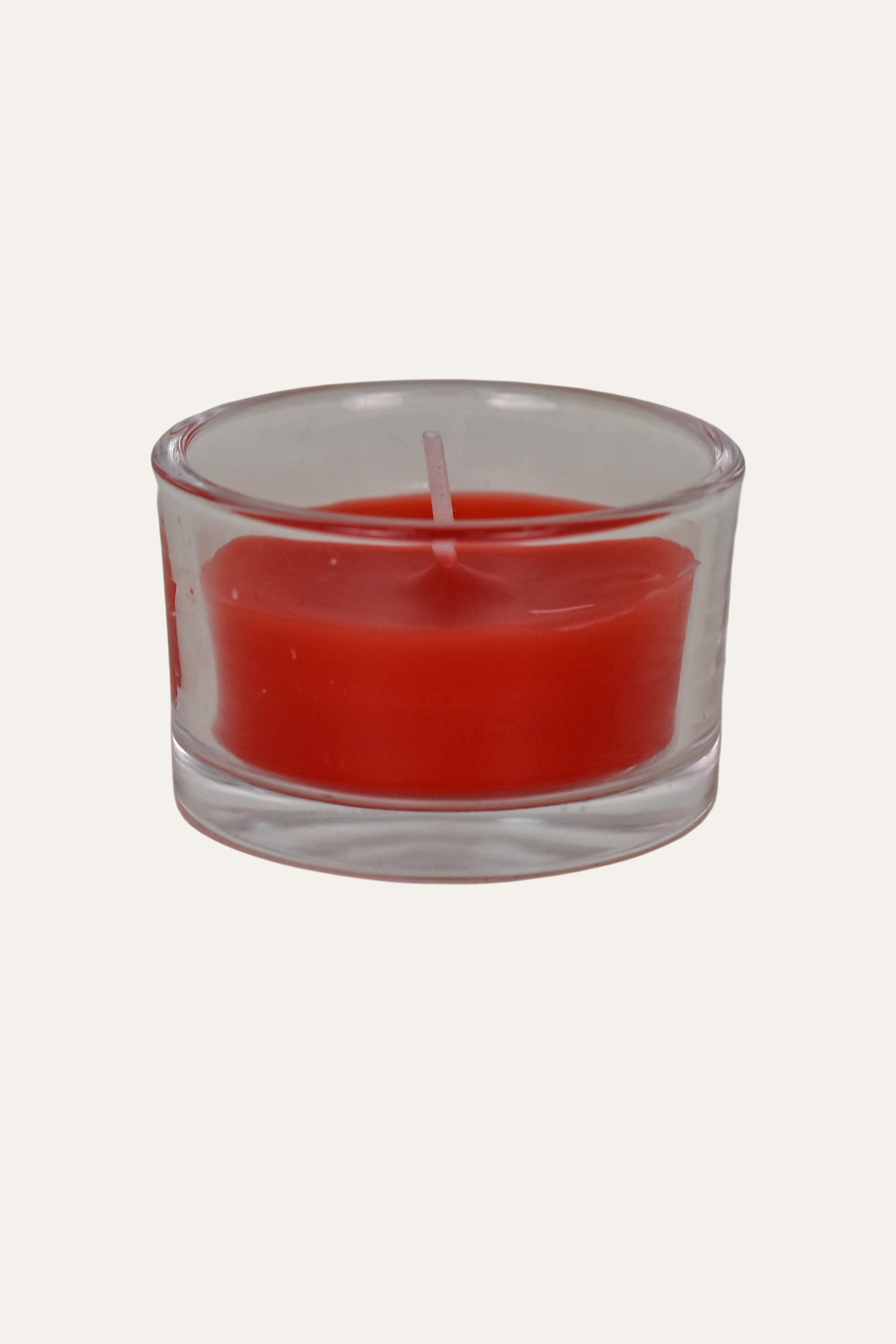 Strawberry Scented Red Candle in Cup Paraffin Wax Decorative Candle - Red