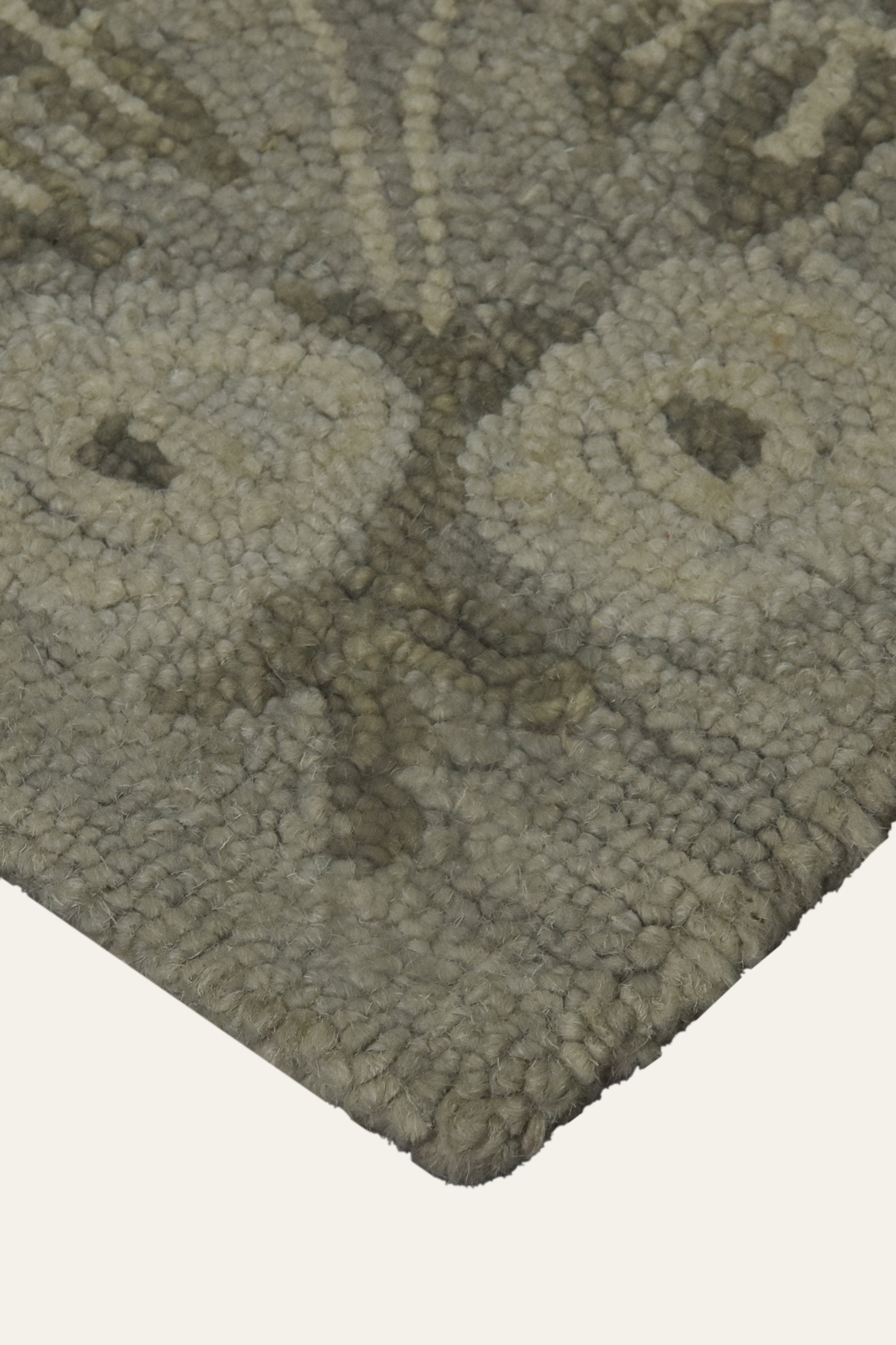 8x10 Ft. Soft Grey Botanical Wool Area Carpet