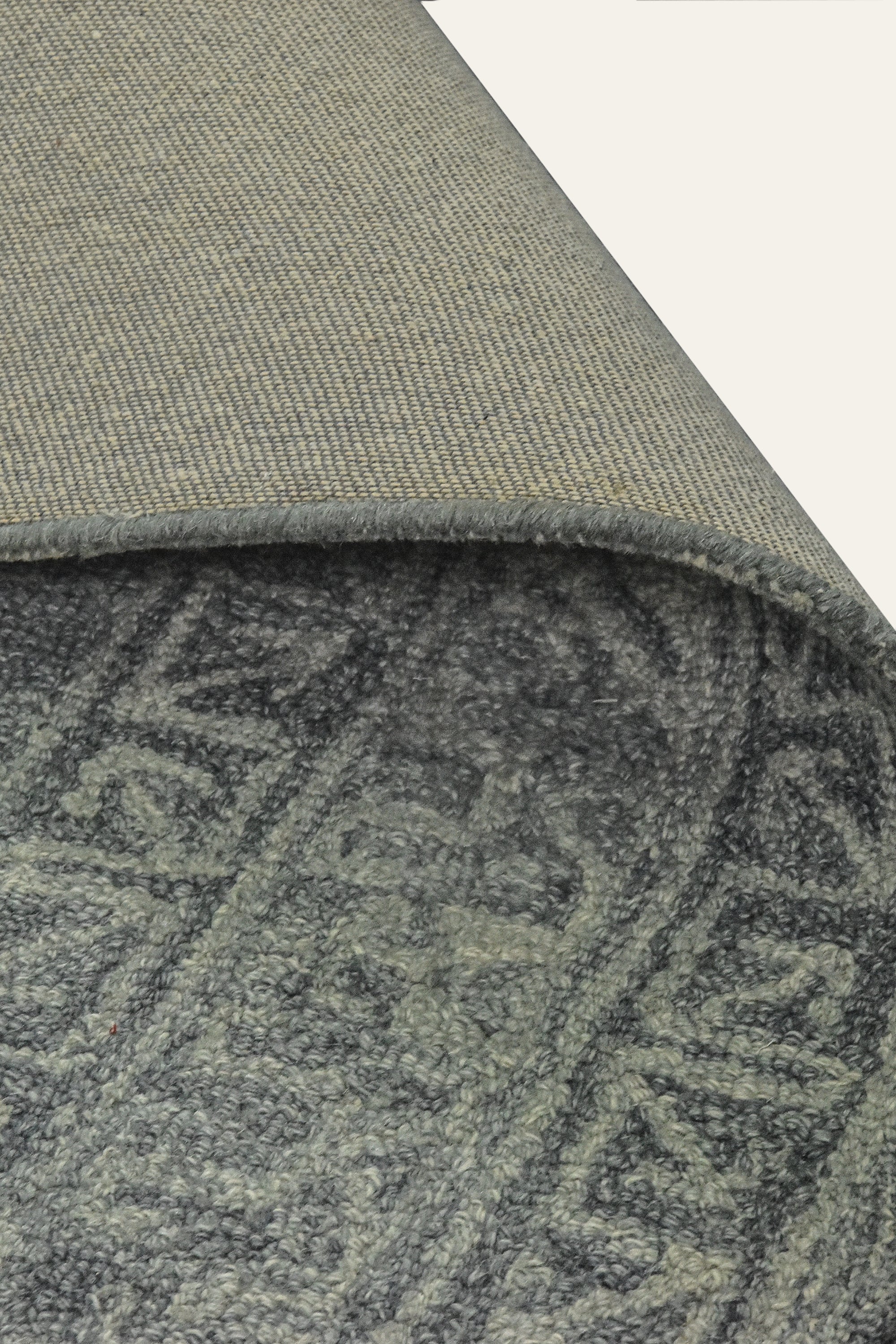 8x10 Ft. Vintage Grey Hand tufted Wool Area Rug for Living Room