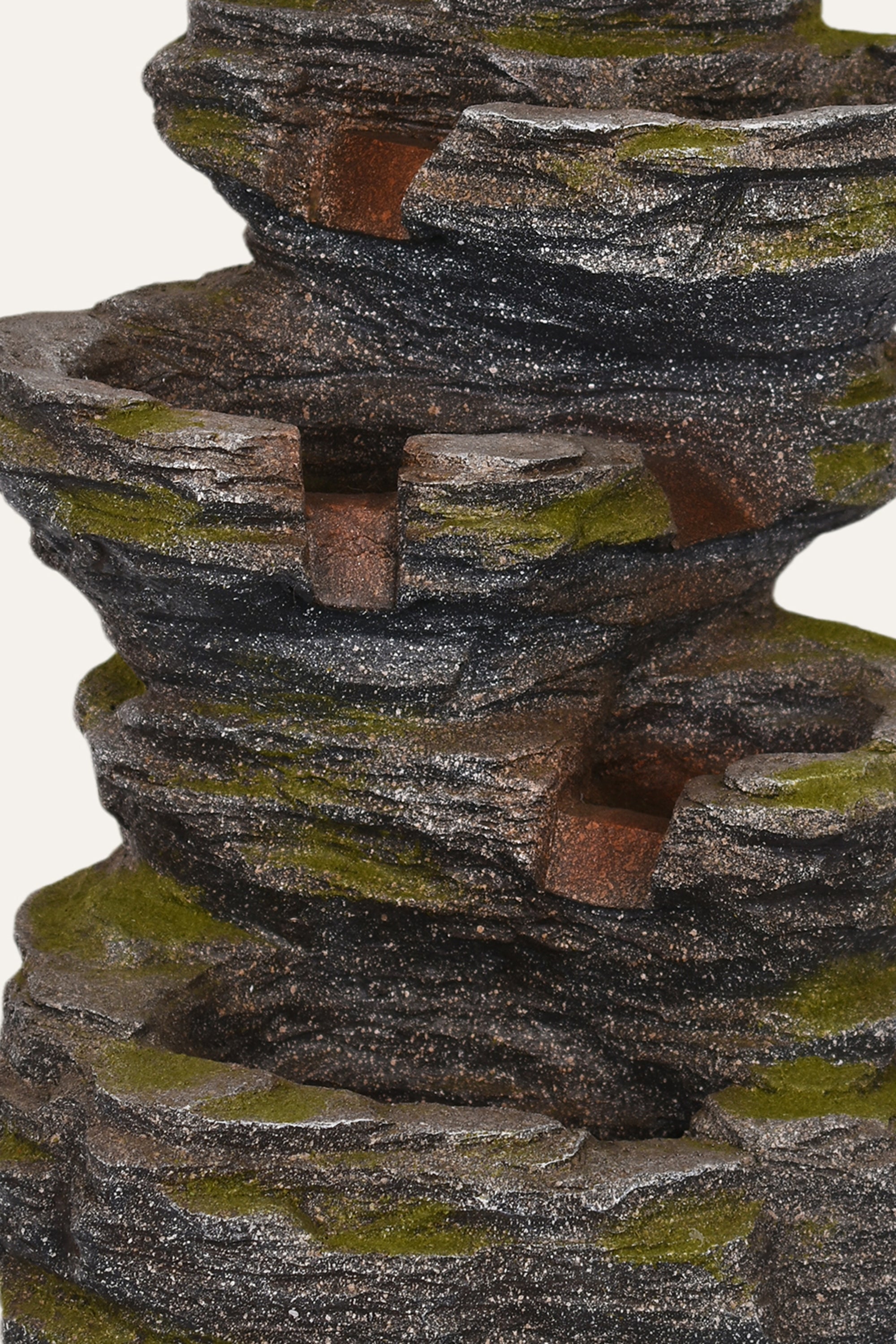 Rock Cascade Tabletop Multi-Tier Indoor Water Fountain