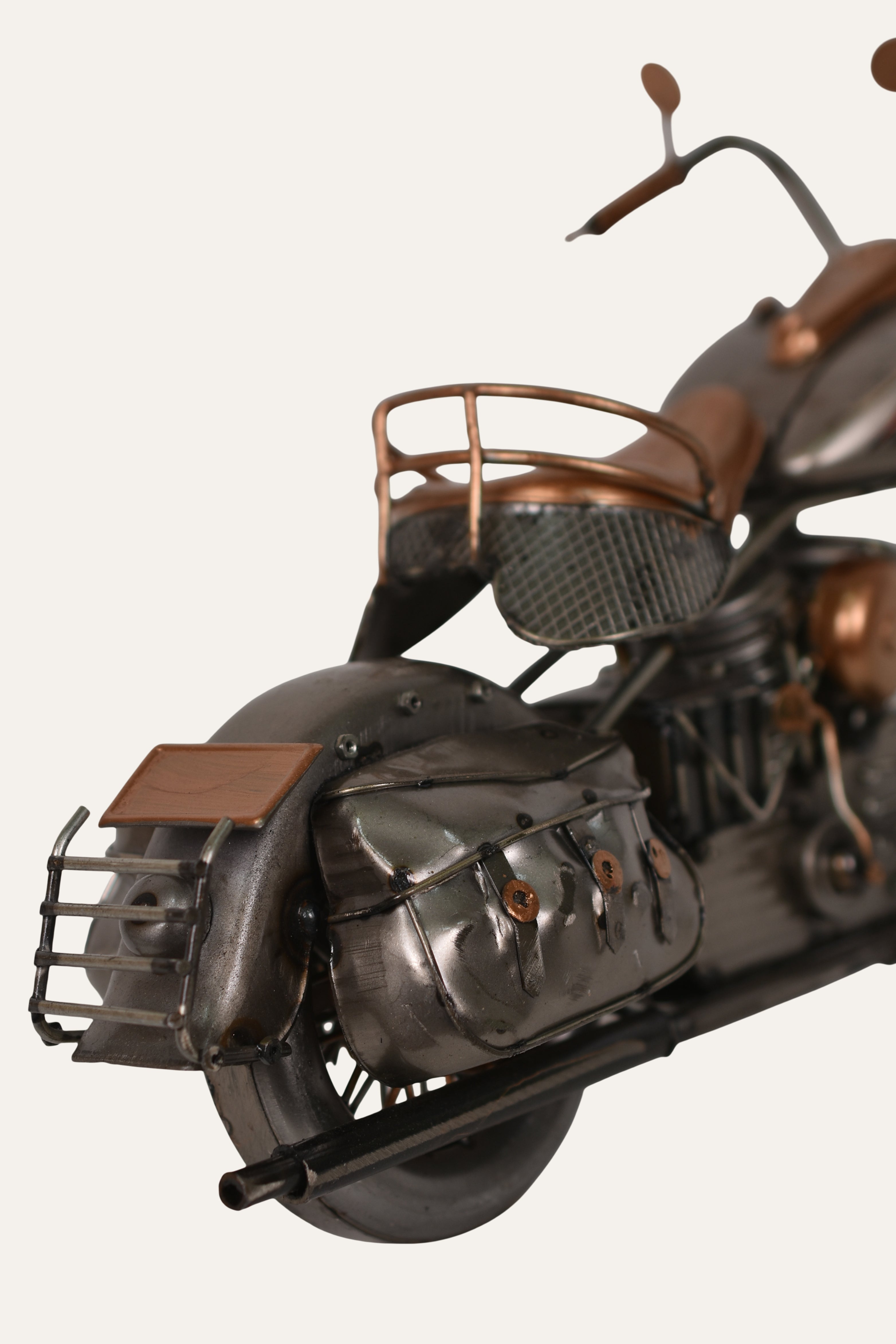 Handcrafted Vintage Motorcycle Decor
