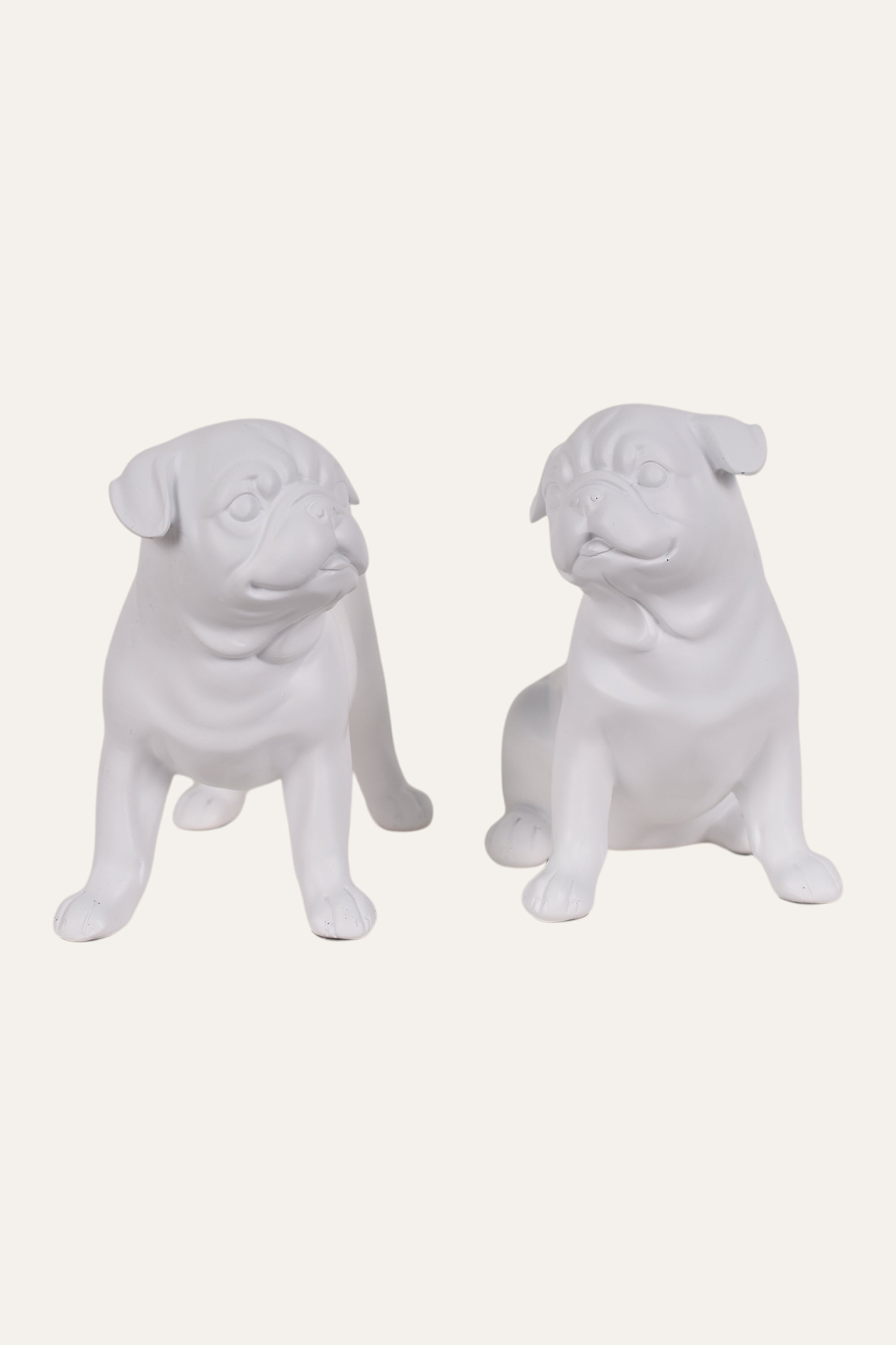 Adorable Resin Puppy Figurine Set Table Décor (Set of 2)