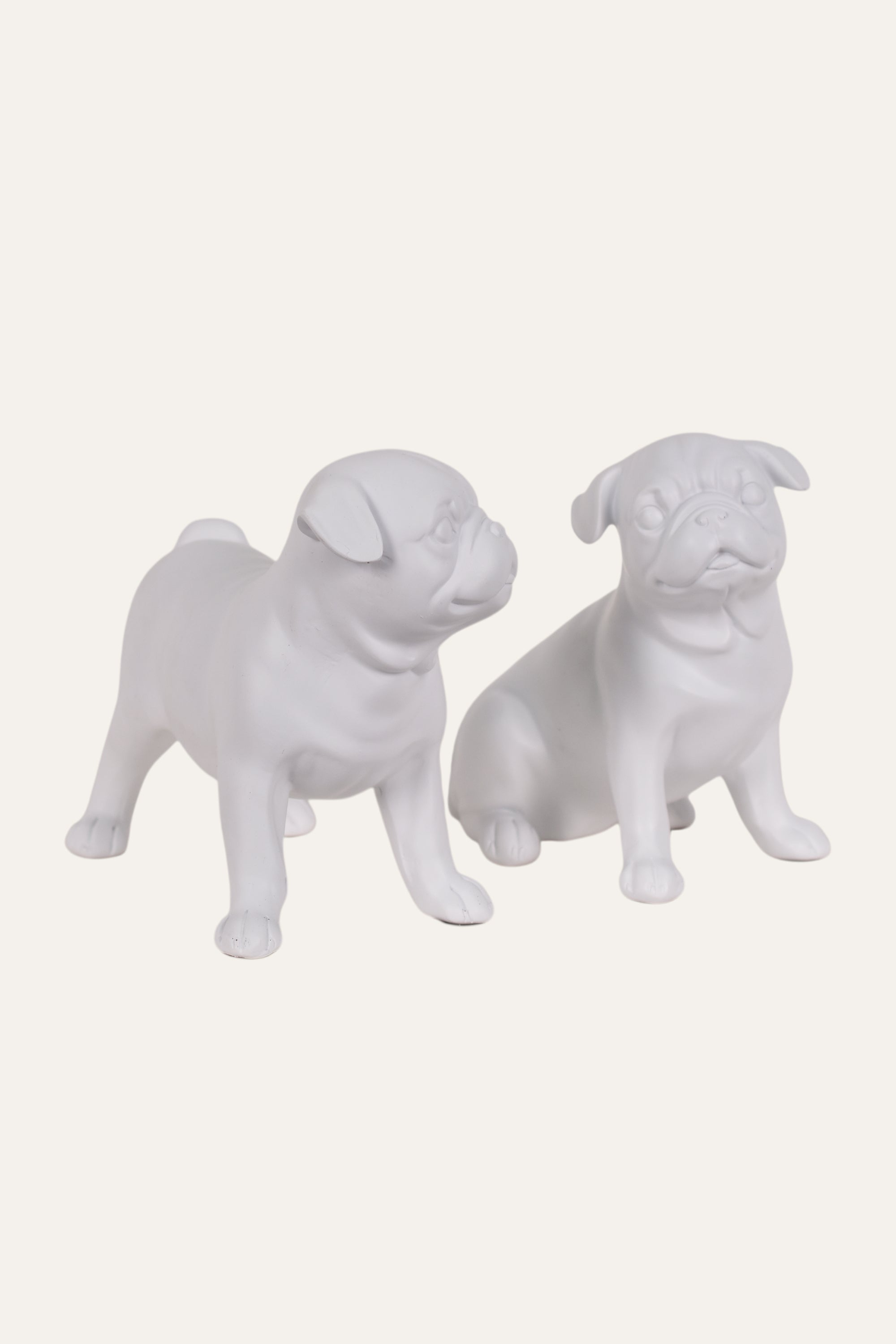 Adorable Resin Puppy Figurine Set Table Décor (Set of 2)