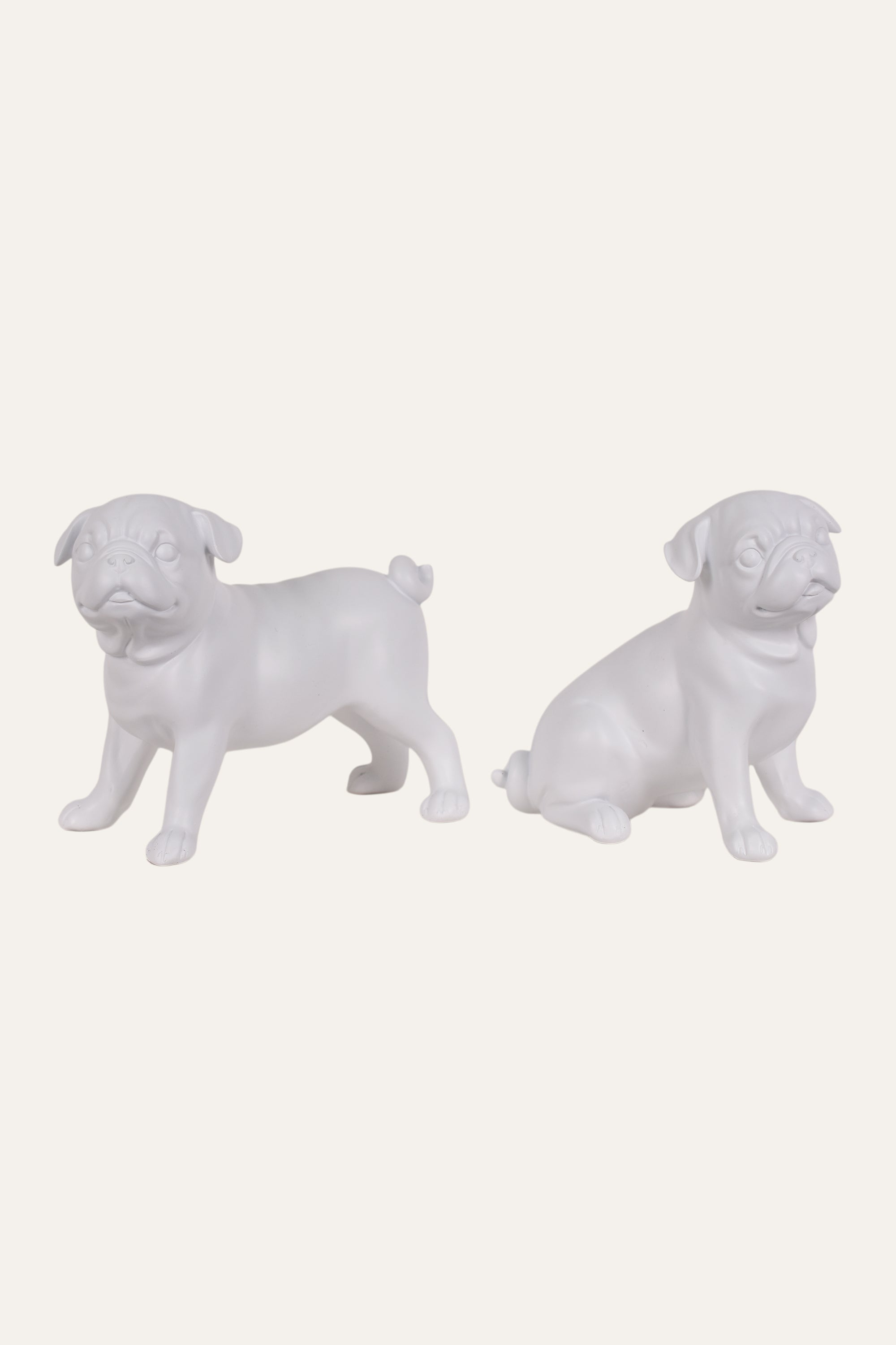 Adorable Resin Puppy Figurine Set Table Décor (Set of 2)