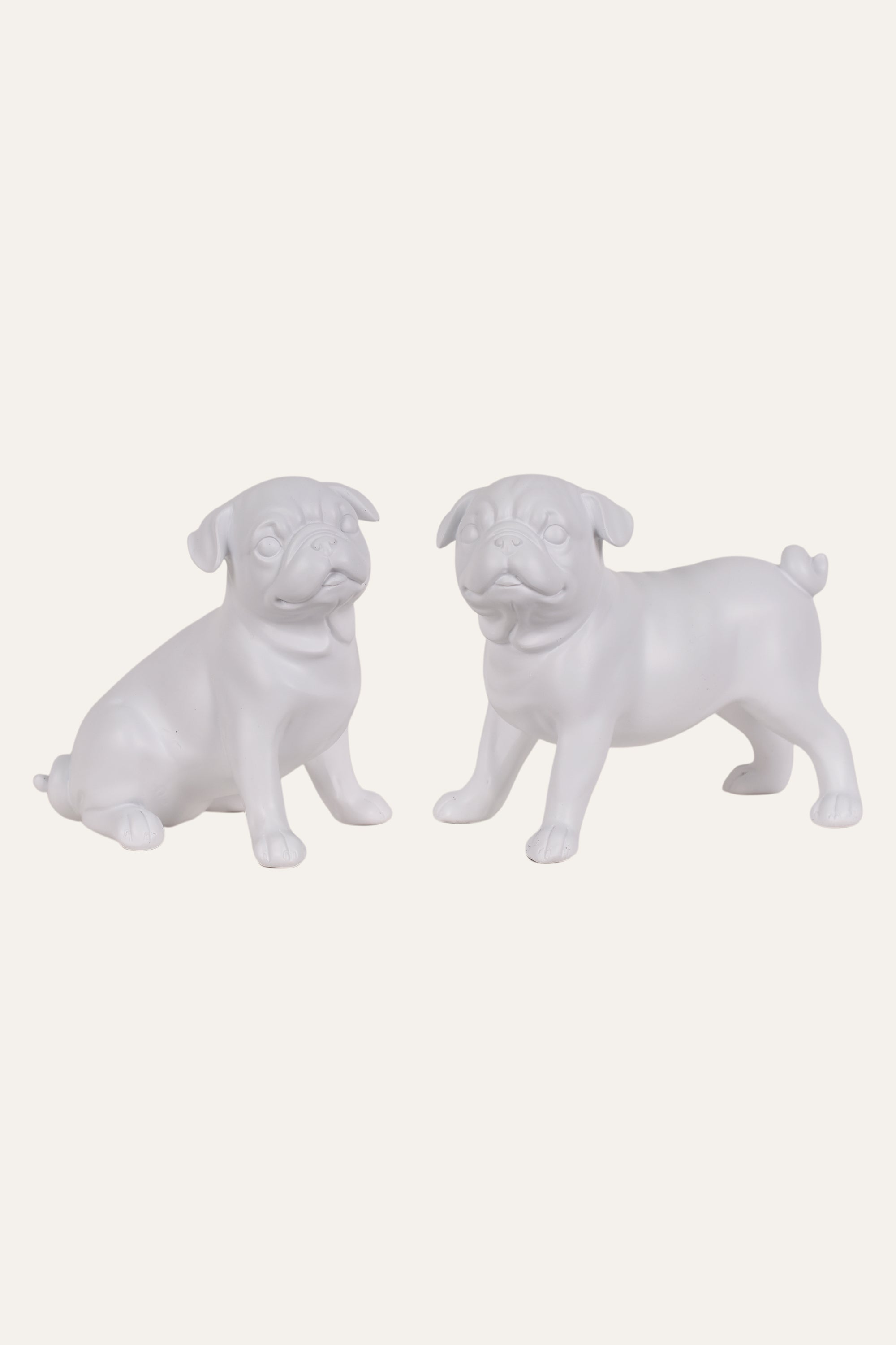 Adorable Resin Puppy Figurine Set Table Décor (Set of 2)
