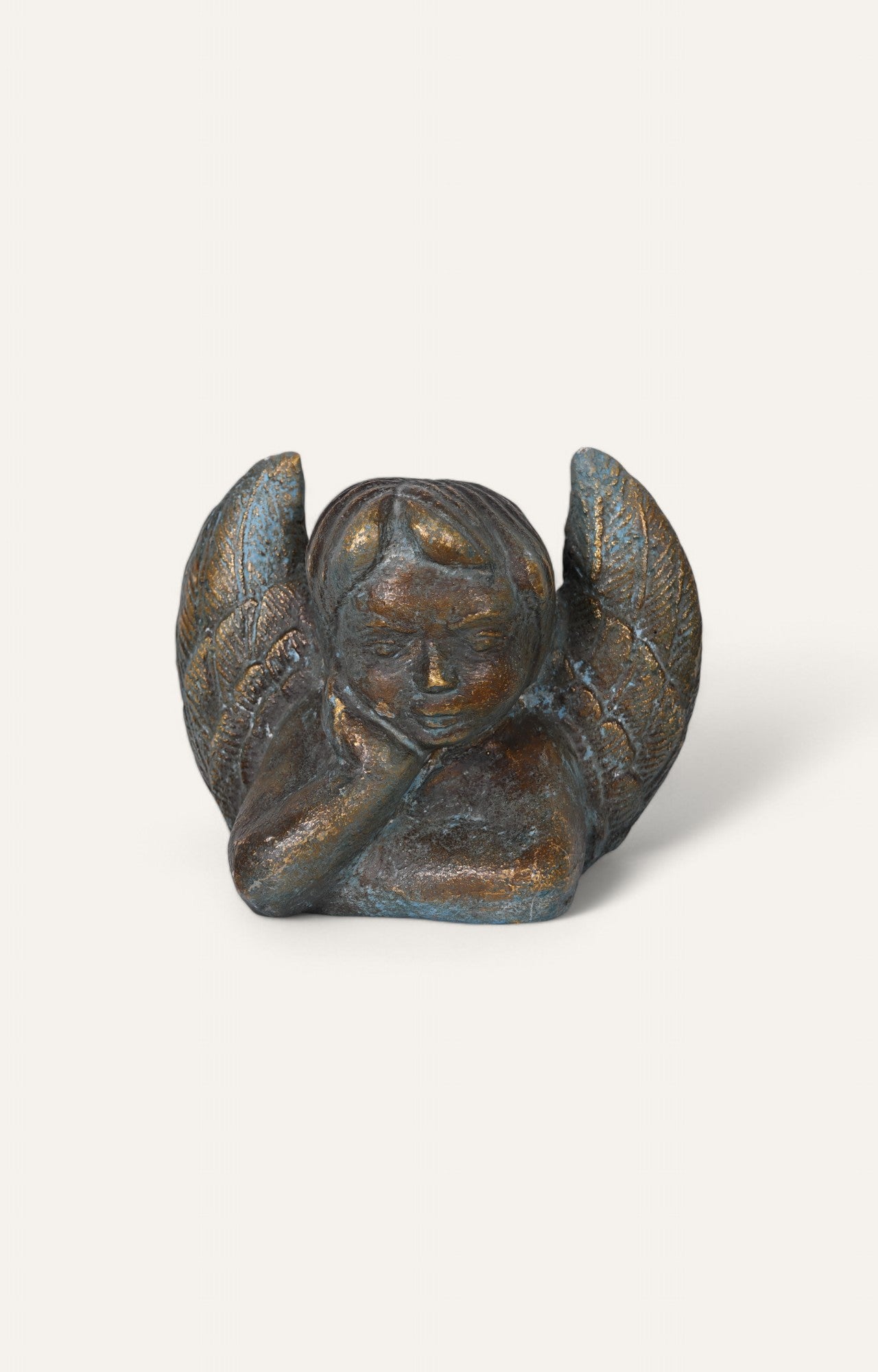 Grey and Gold Accent Angle Sculpture