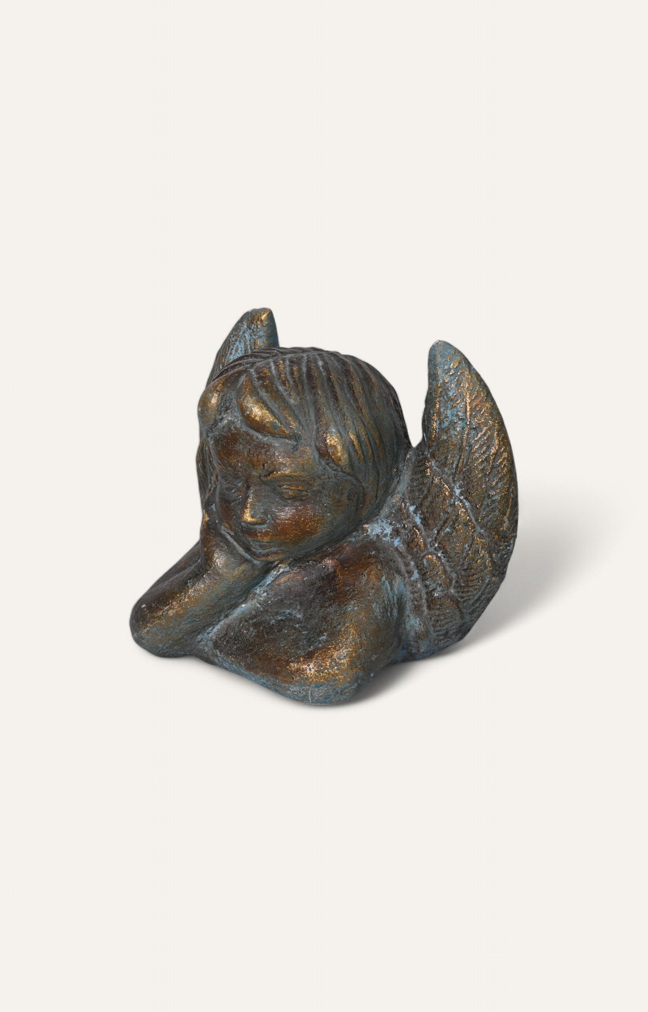 Grey and Gold Accent Angle Sculpture