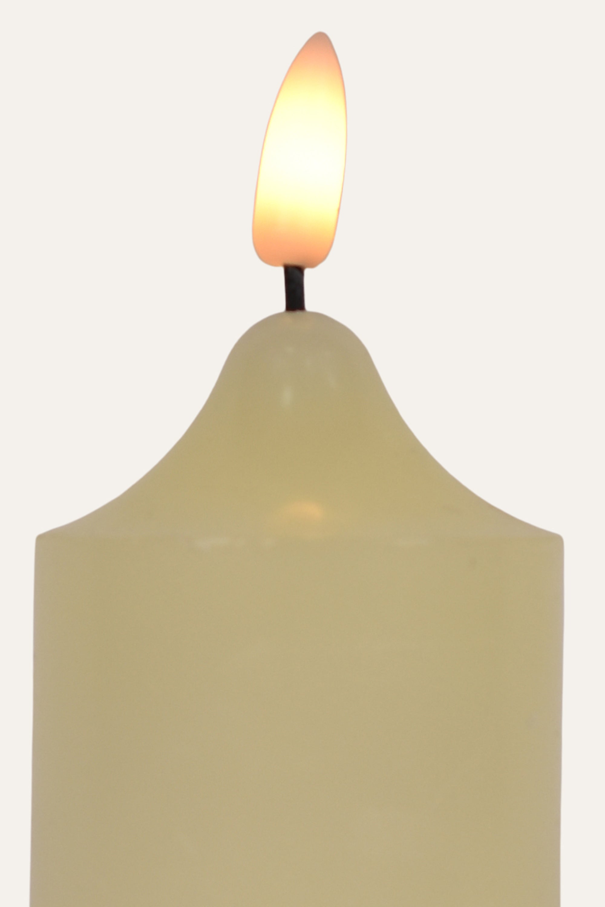 Ivory Electric Pillar Candle