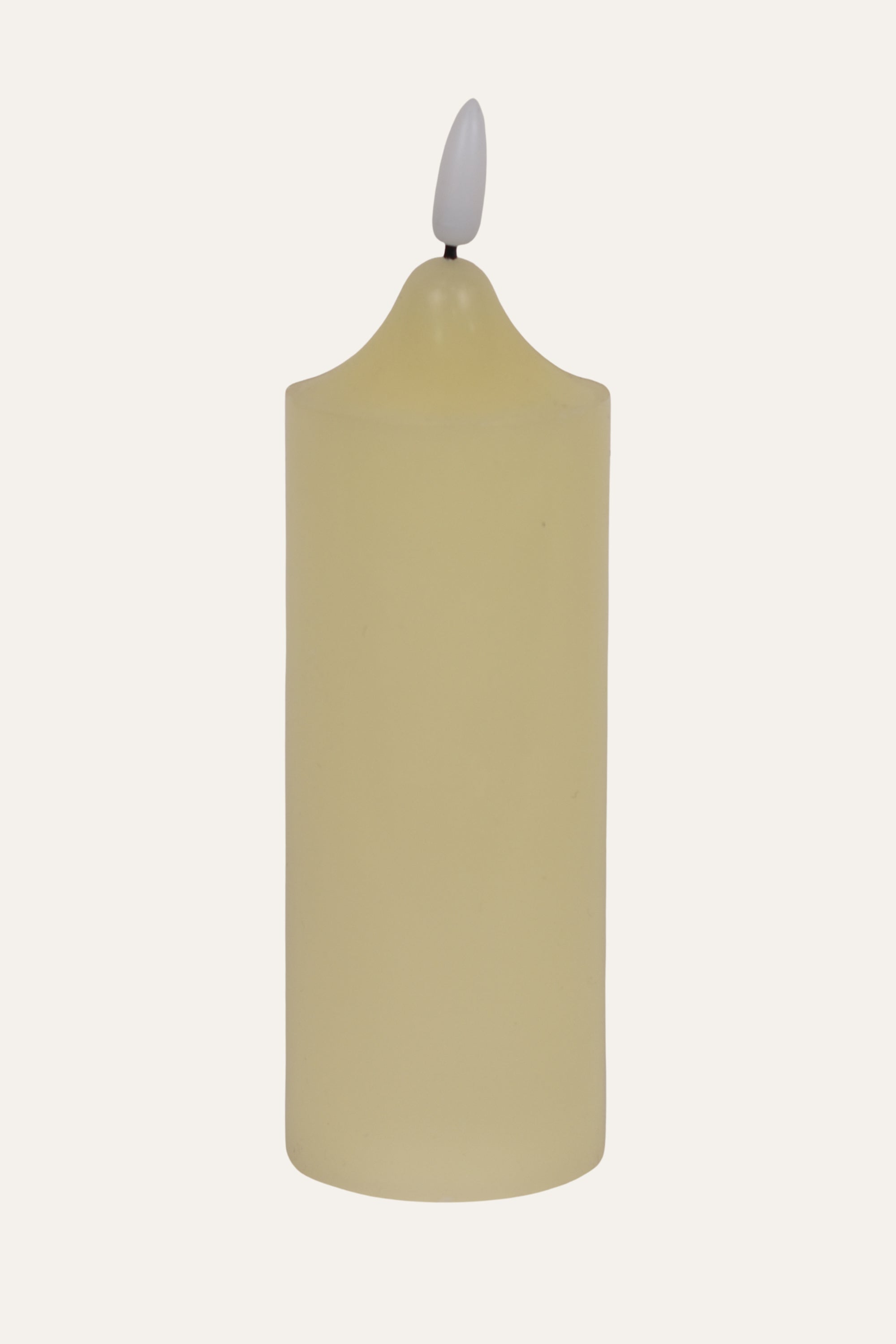 Ivory Electric Pillar Candle