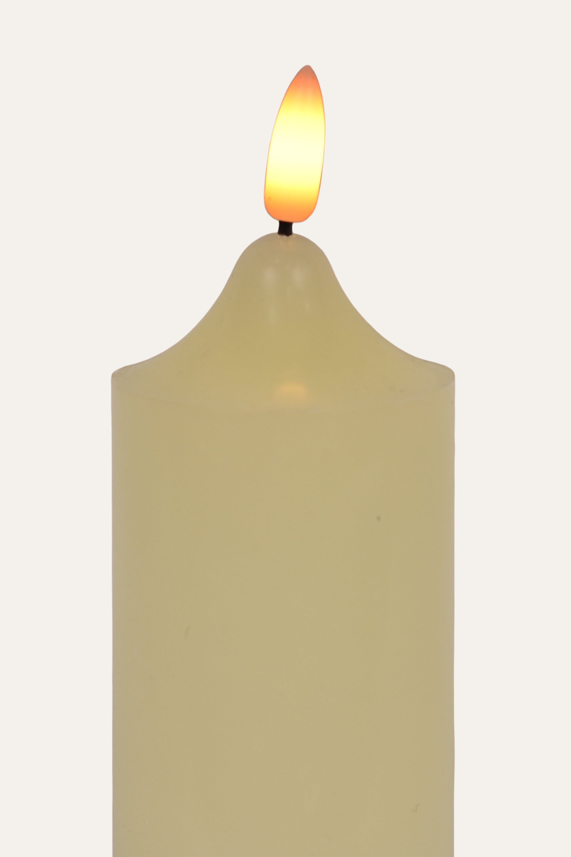 Ivory Electric Pillar Candle