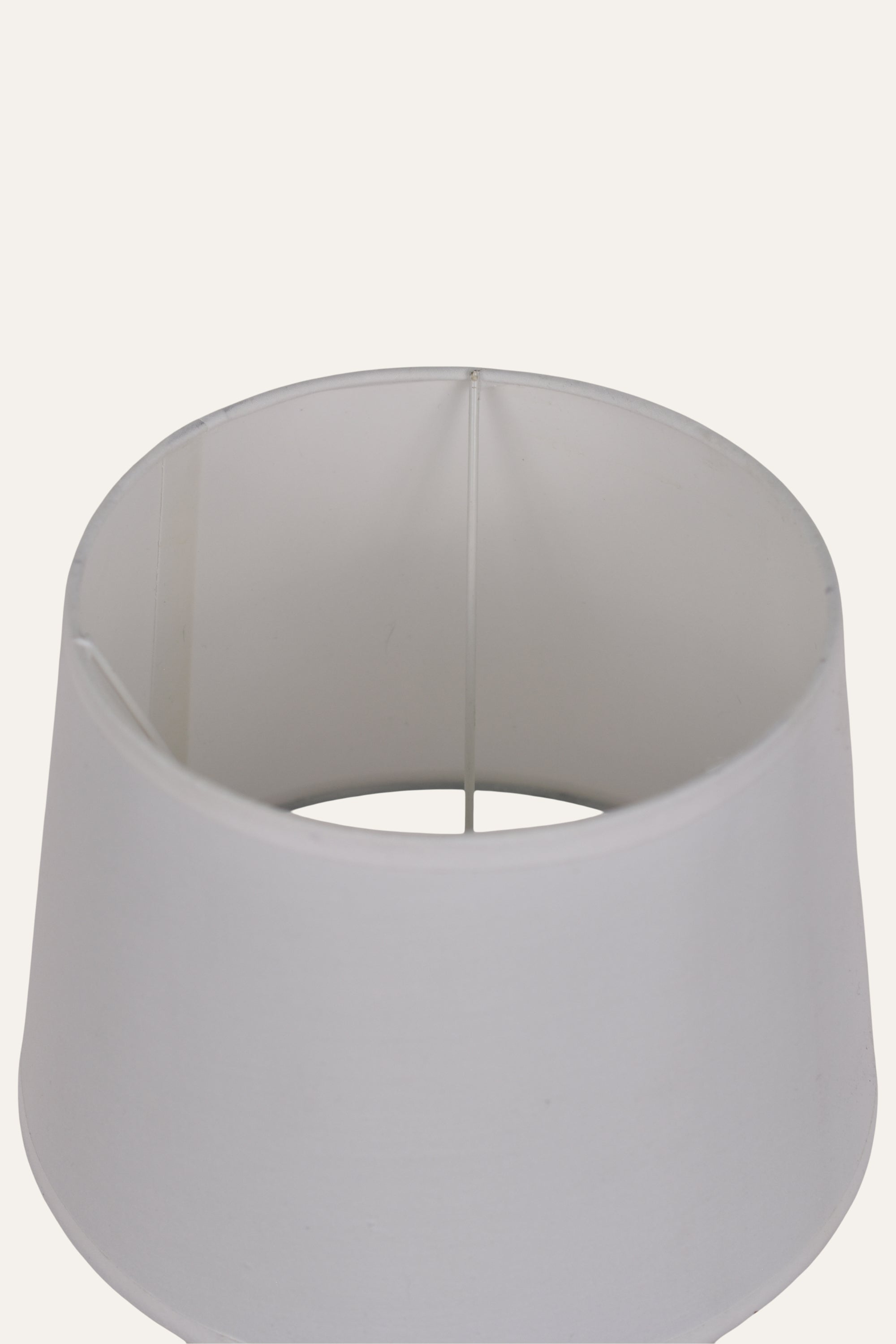 Modern White Ceramic Table Lamp with Fabric Shade